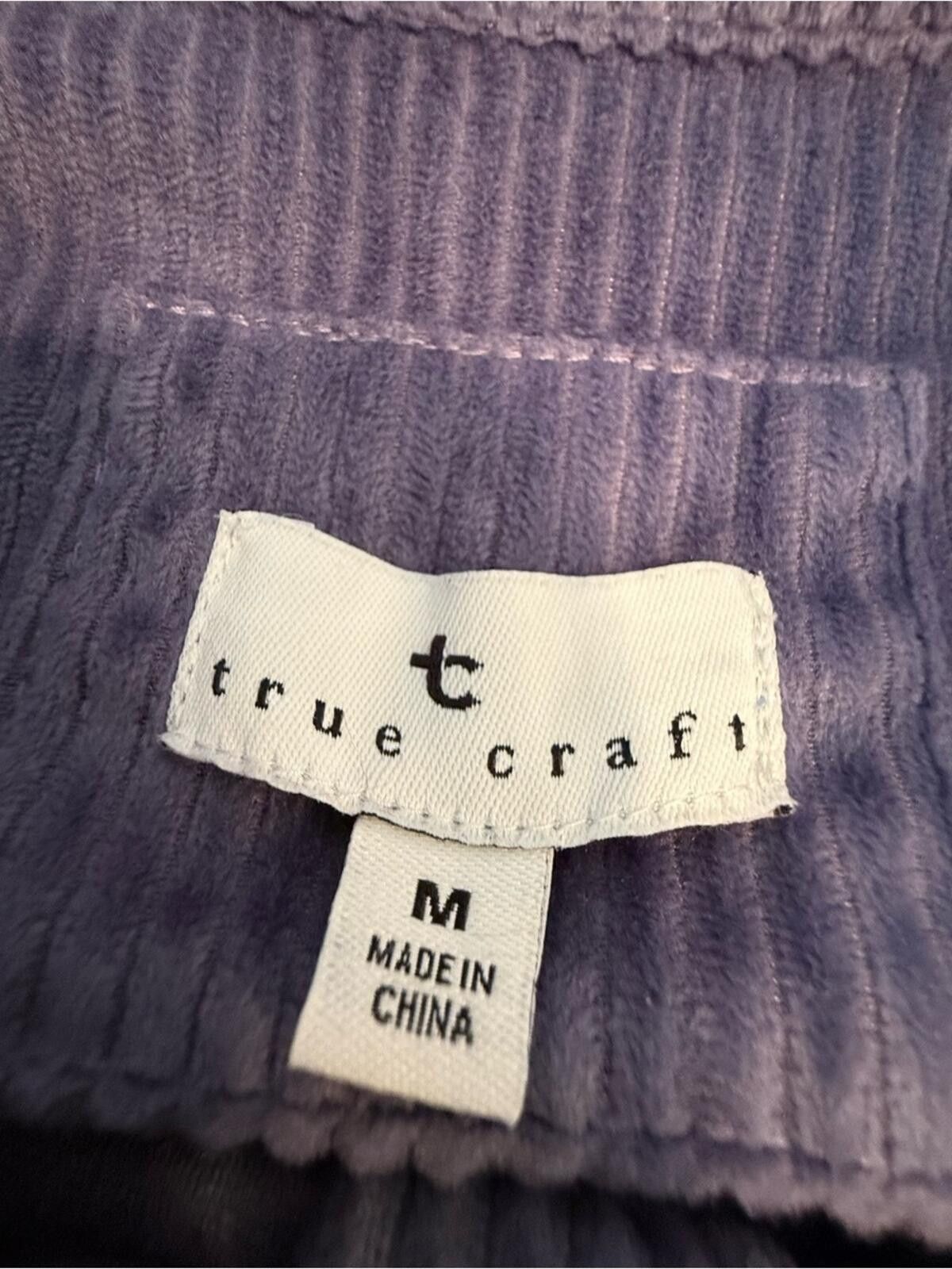 Other True Craft purple cropped corduroy jacket button up SZ M Size M / US 6-8 / IT 42-44 - 6 Thumbnail