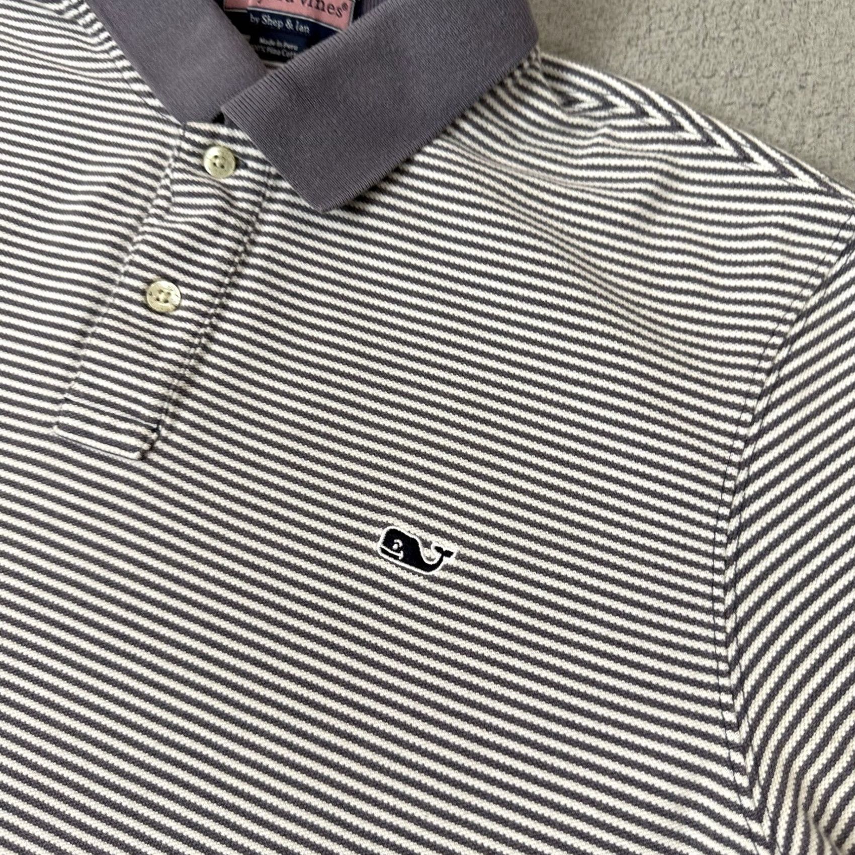 Vineyard Vines Vineyard Vines Polo Shirt Mens L Blue Striped Golf Casual Size US L / EU 52-54 / 3 - 3 Thumbnail