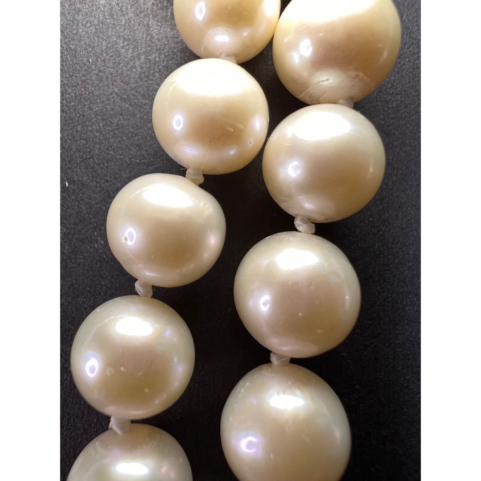 Other 10-11mm cultured pearl 36 in necklace with 925 silver clasp Size ONE SIZE - 12 Thumbnail