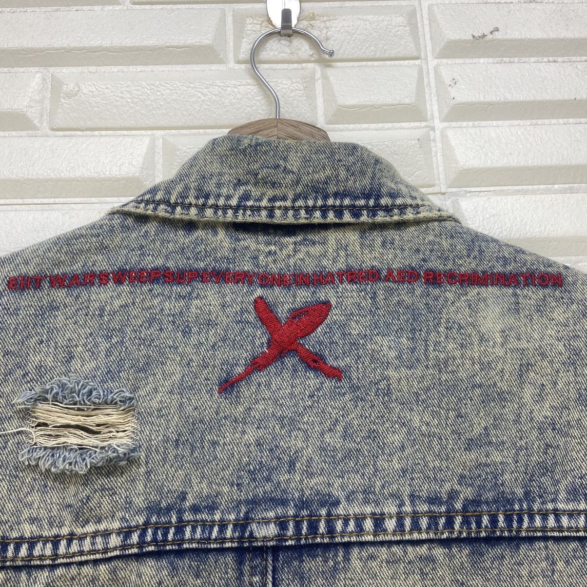 Japanese Brand Japanese Brand Distressed Denim Paint Splatter Denim Jacket Size US M / EU 48-50 / 2 - 17 Thumbnail