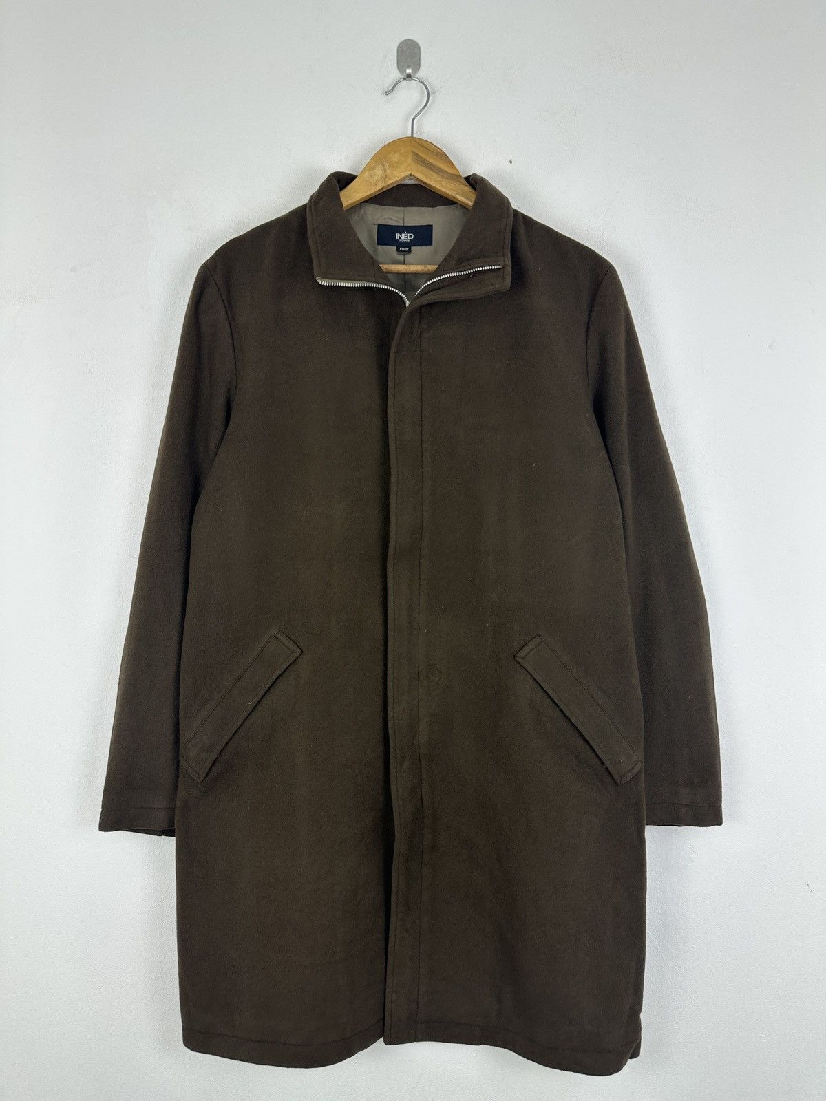Yohji Yamamoto 🔥Rare🔥Ined Homme By Yohji Yamamoto Wool Peacoat JA0103 Size US XL / EU 56 / 4 - 1 Thumbnail