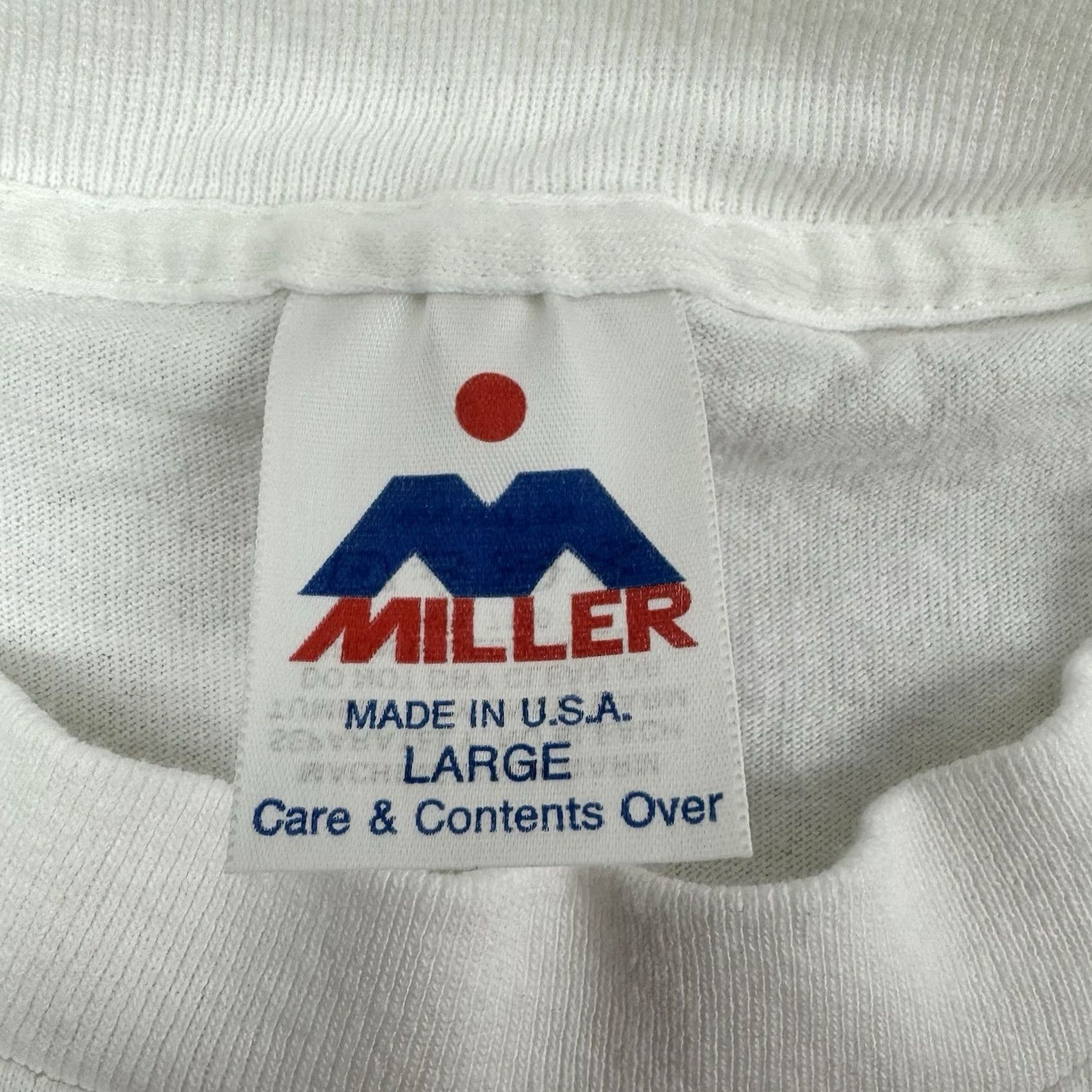 Vintage VINTAGE Miller Darlington Racing Army Salute T Shirt Adult Large White Cotton Shirt Men Navy Military 90s Nascar Recreation Shirts Mens Size US L / EU 52-54 / 3 - 4 Thumbnail
