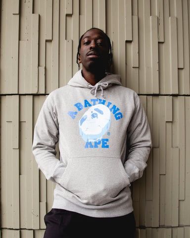 Bape Bape Grey ‘Winter Collection’ Logo Hoodie Size US XL / EU 56 / 4 - 3 Thumbnail