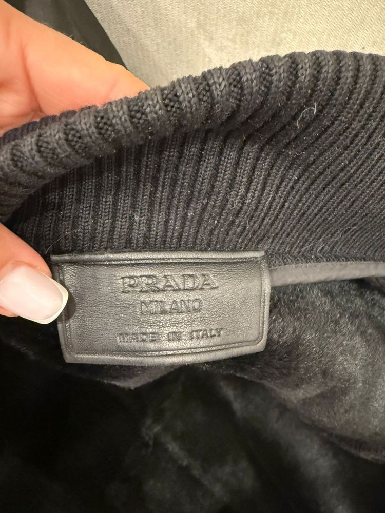 Prada Milano Fur Leather Jacket