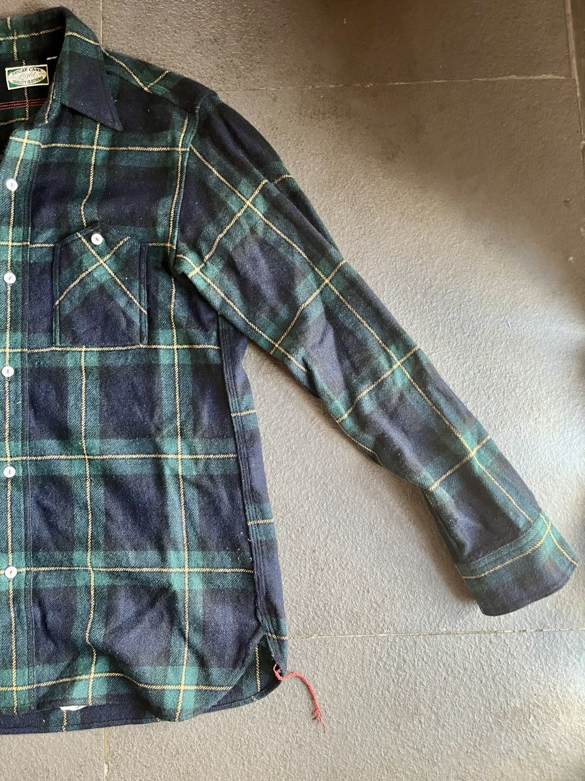 Sugar Cane Sugar Cane Wool Shirt B/D Checkered Flannel Tartan Japanese Size US L / EU 52-54 / 3 - 6 Thumbnail