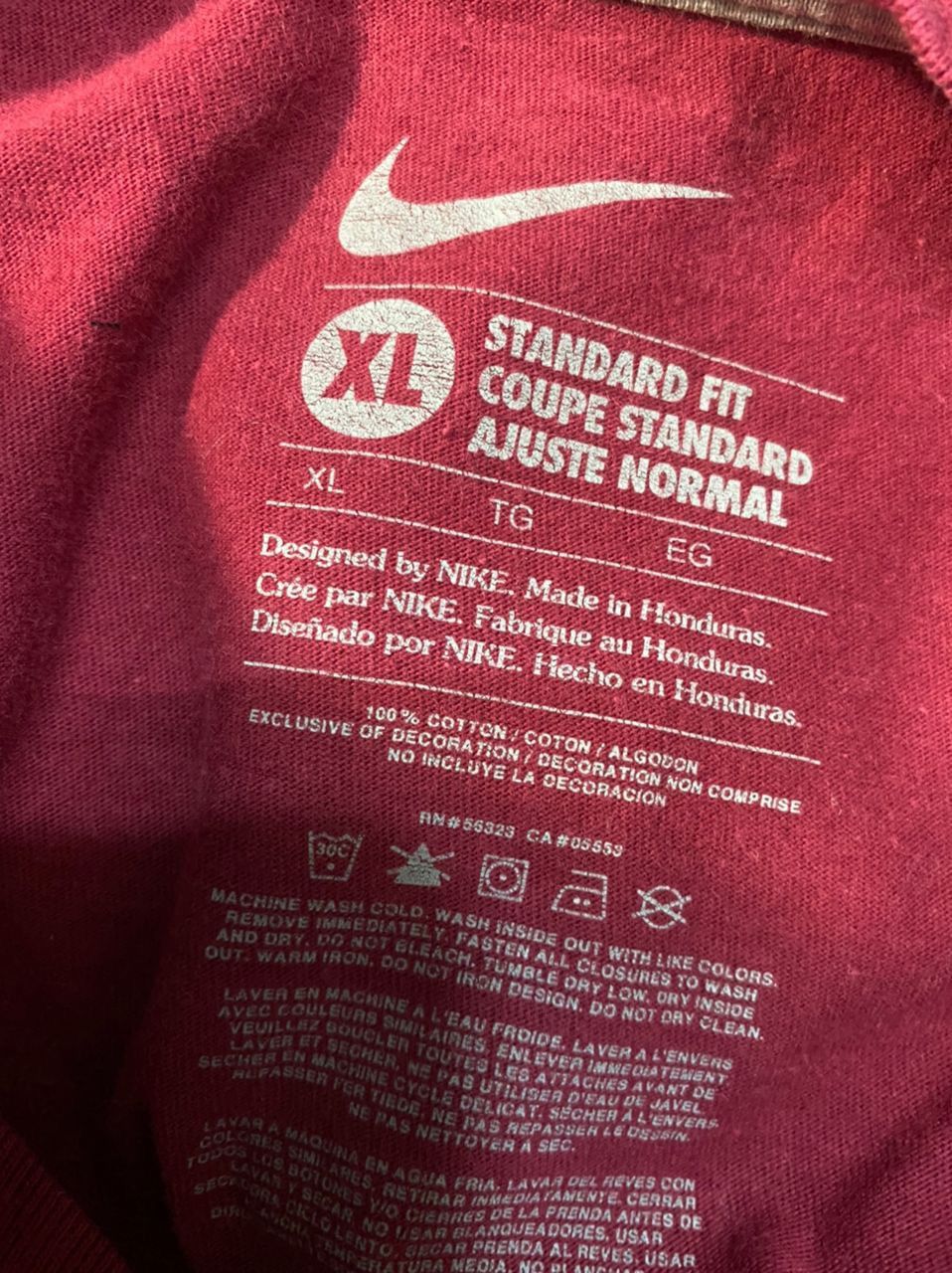 Nike Unisex🔥Nike printed tshirt made in Honduras Size US XL / EU 56 / 4 - 4 Thumbnail
