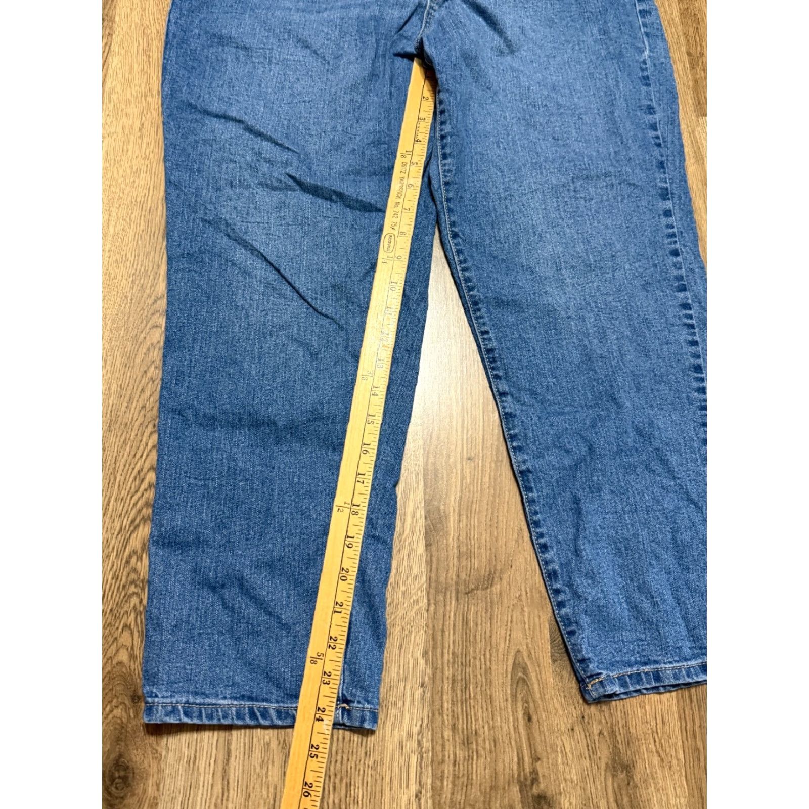 Vintage VINTAGE? No Boundaries Jeans, Women's 15, Blue Denim, Ankle, Straight Leg, 5-Pocket - Pocket - Jeans - Womens Size 36" / US 14 / IT 50 - 7 Thumbnail