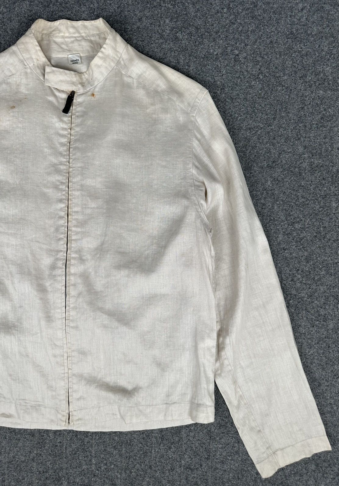 Hermes Hermes - Maison Margiela Zip-Up Single Collar Button Size US S / EU 44-46 / 1 - 3 Thumbnail