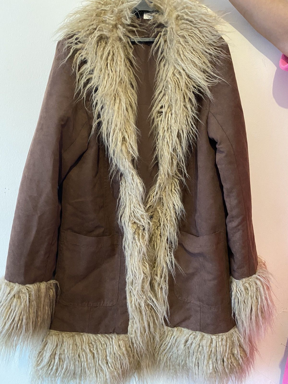 H&M Brown Afghan Coat Size XS / US 0-2 / IT 36-38 - 1 Thumbnail