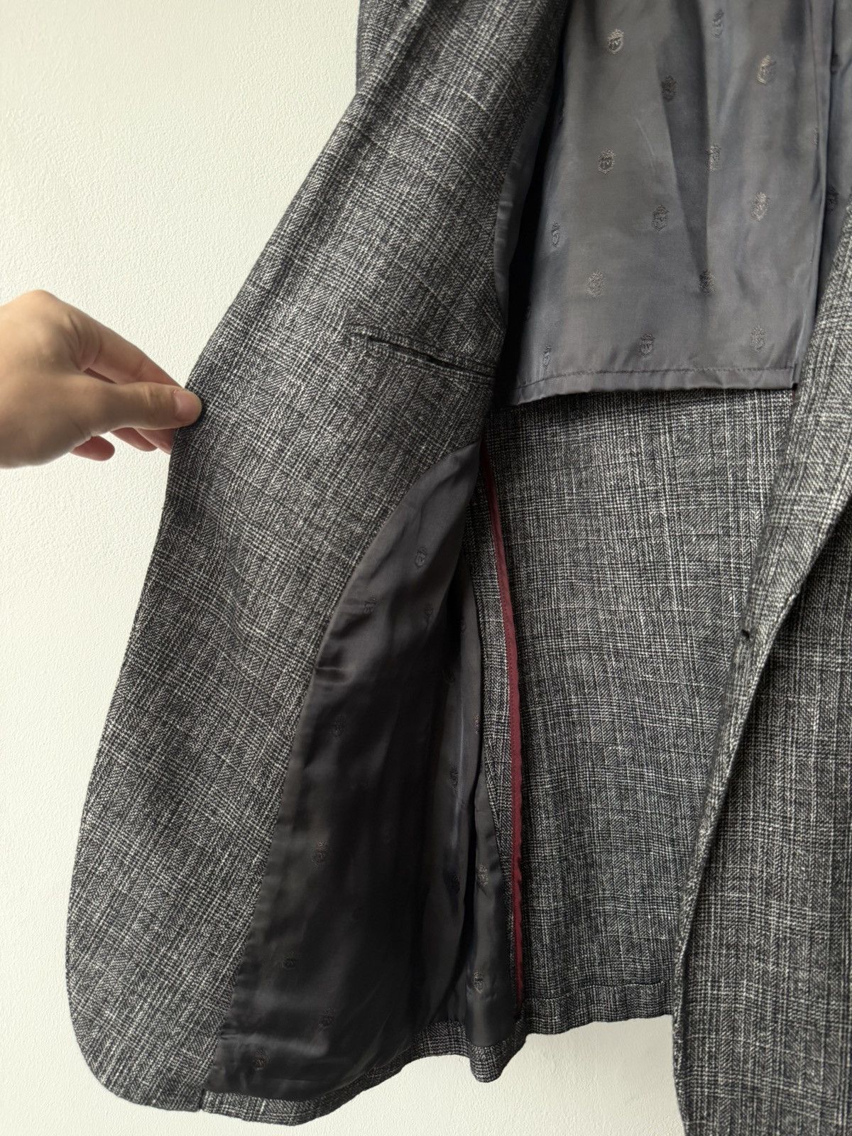 John Varvatos John Varvatos USA Luxe Blazer 42R Gray Sport Coat Jacket Size US L / EU 52-54 / 3 - 8 Thumbnail
