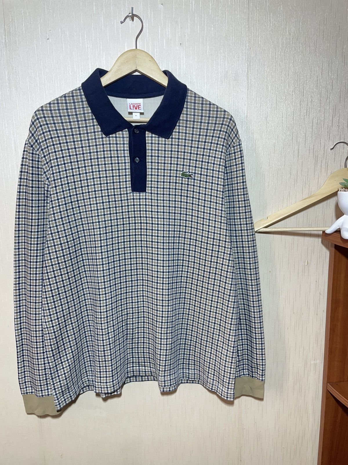 Lacoste × Vintage Lacoste live streetwear sweatshirt jersey Size US XL / EU 56 / 4 - 1 Thumbnail