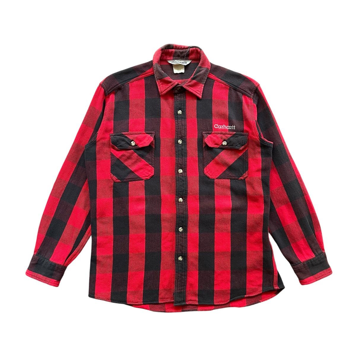 Carhartt Vintage Carhartt Flannel Shirt Size US L / EU 52-54 / 3 - 1 Thumbnail
