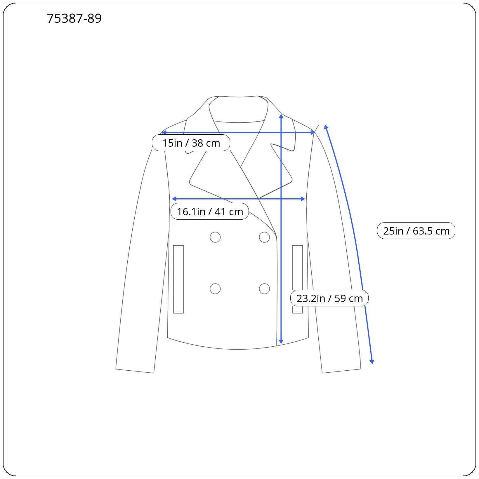 Other COTTAGE LADY IT36 Blue Grey Padded Moto Jacket 75389 Size S / US 4 / IT 40 - 4 Thumbnail