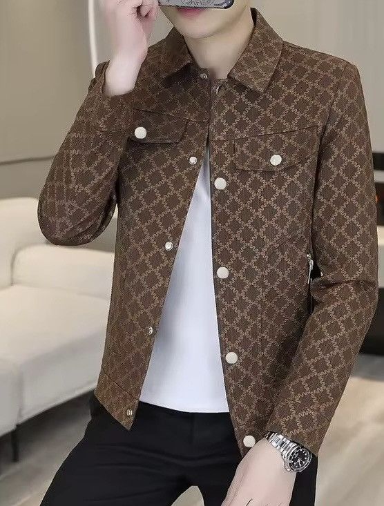 Japanese Brand Slim Fit Casual Jacket Korean Style Plaid Streetwear Size US XL / EU 56 / 4 - 3 Thumbnail