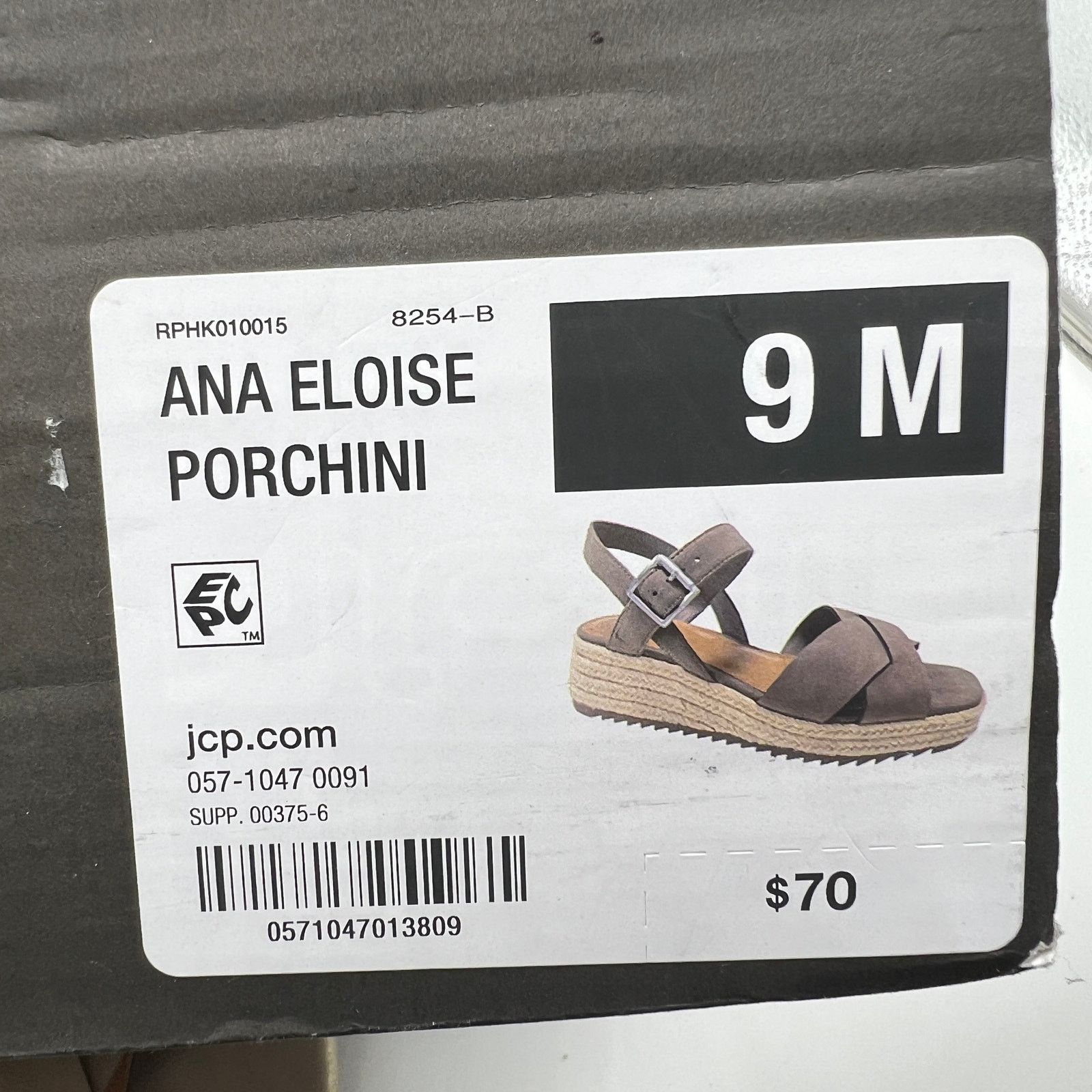 Other a.n.a Womens Eloise Wedge Sandals Porchini Brown Size US 9 / IT 39 - 16 Thumbnail