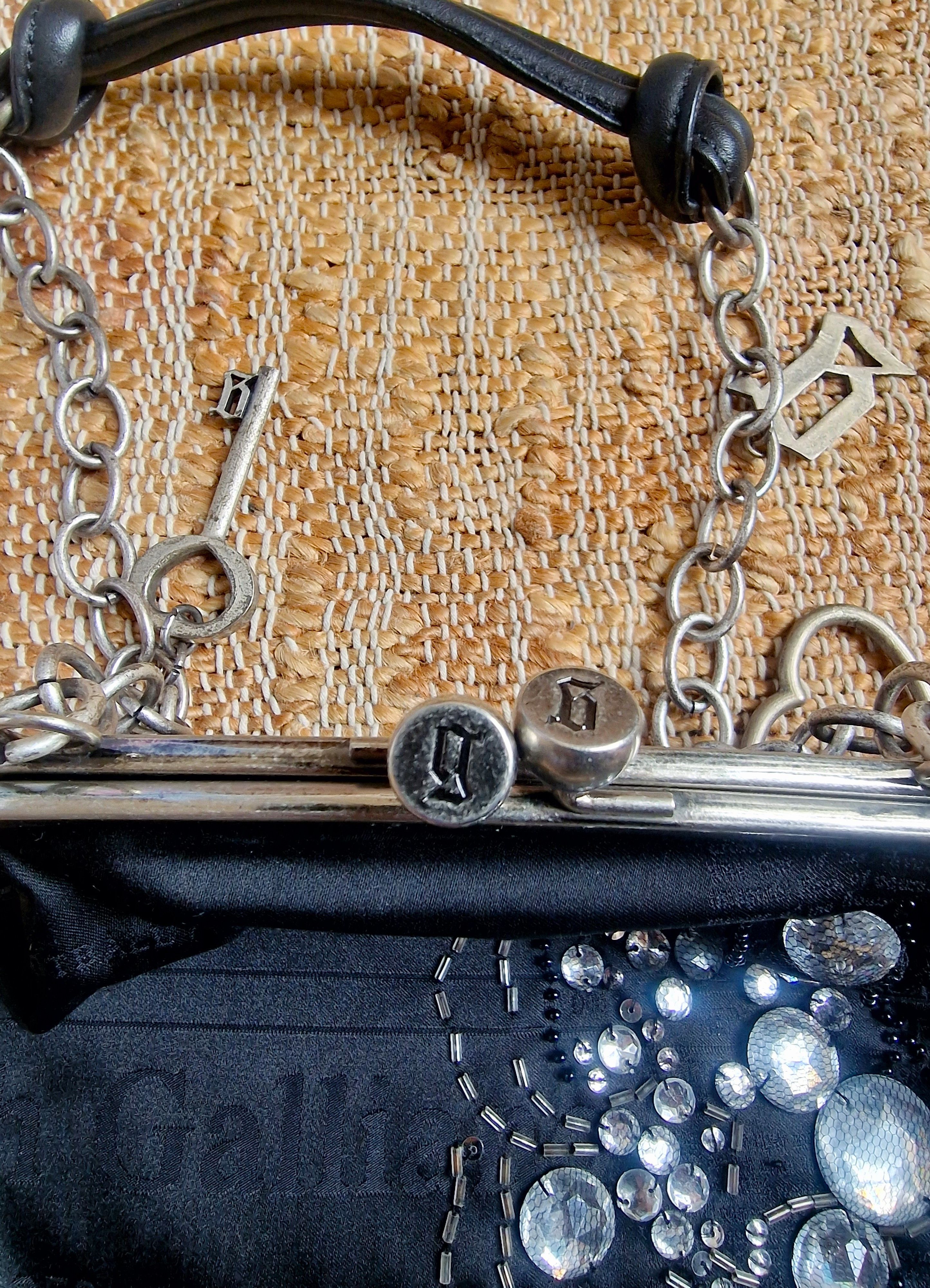 John Galliano John Galliano Gazette Newspaper Crystal Shoulder Hand Bag Size ONE SIZE - 8 Thumbnail