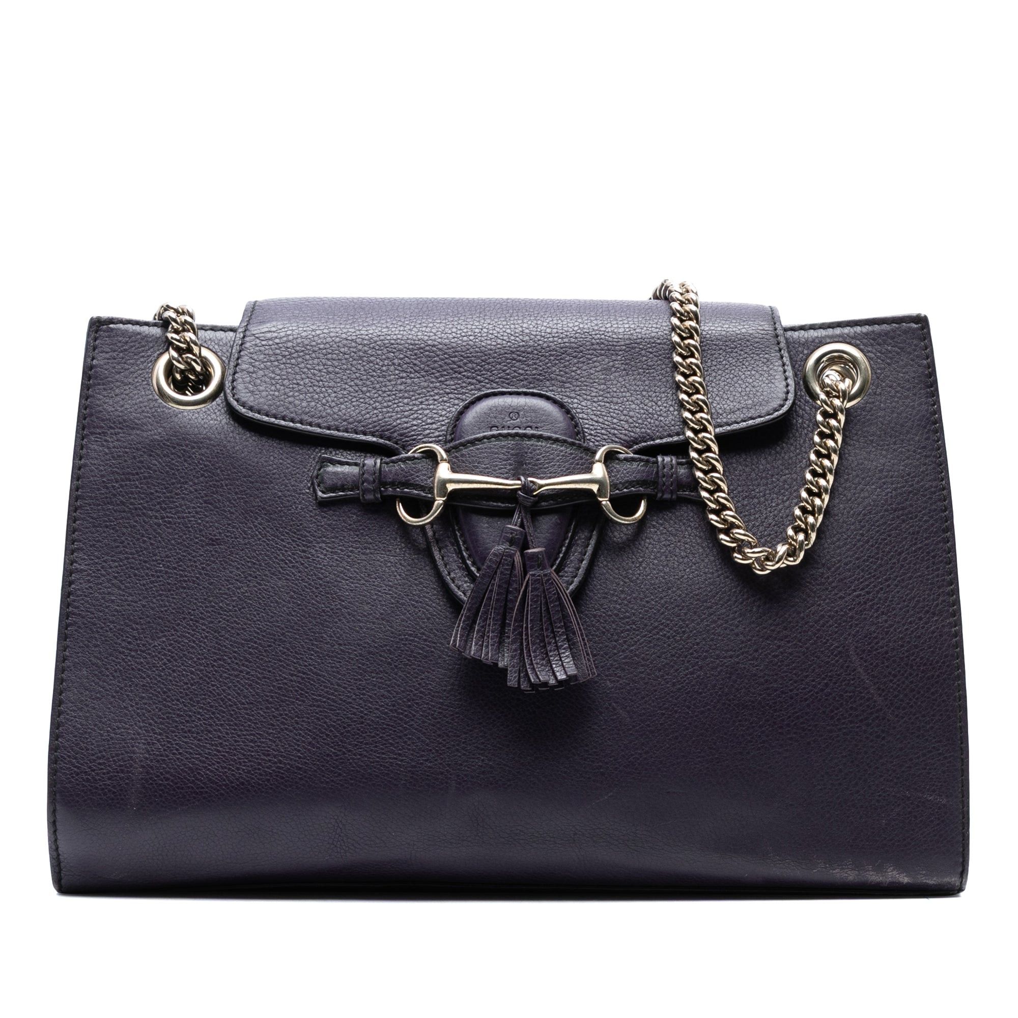 Gucci Large Leather Emily Shoulder Bag Size ONE SIZE - 1 Thumbnail