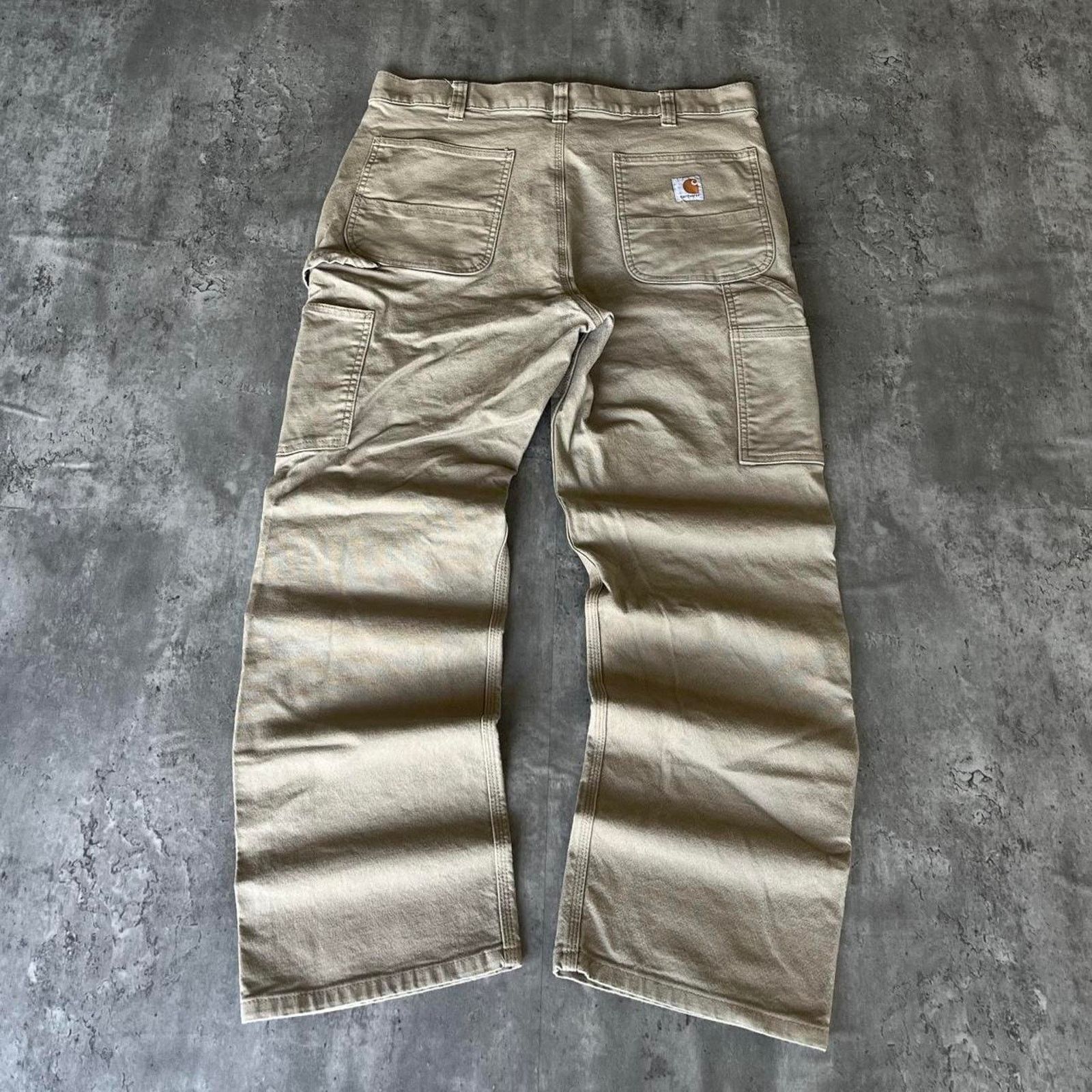 Carhartt × Carhartt Wip × JNCO Carhartt Cement Grey Essential Carpenter Pants Size US 36 / EU 52 - 1 Thumbnail