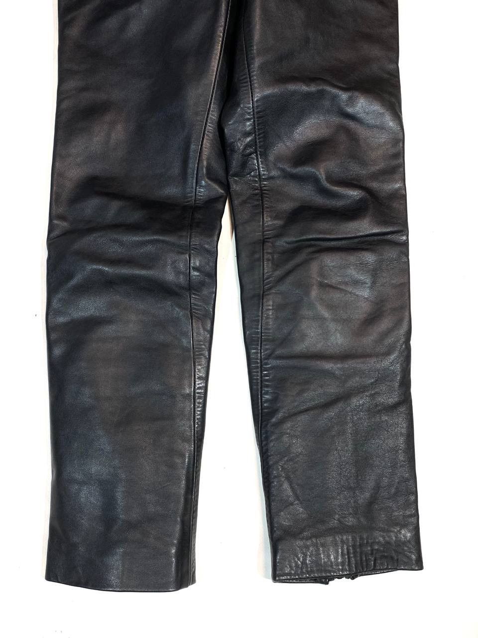 Leather × Vintage Harro Vintage Avangarde Racing Biker Leather Pants Size US 29 - 2 Thumbnail