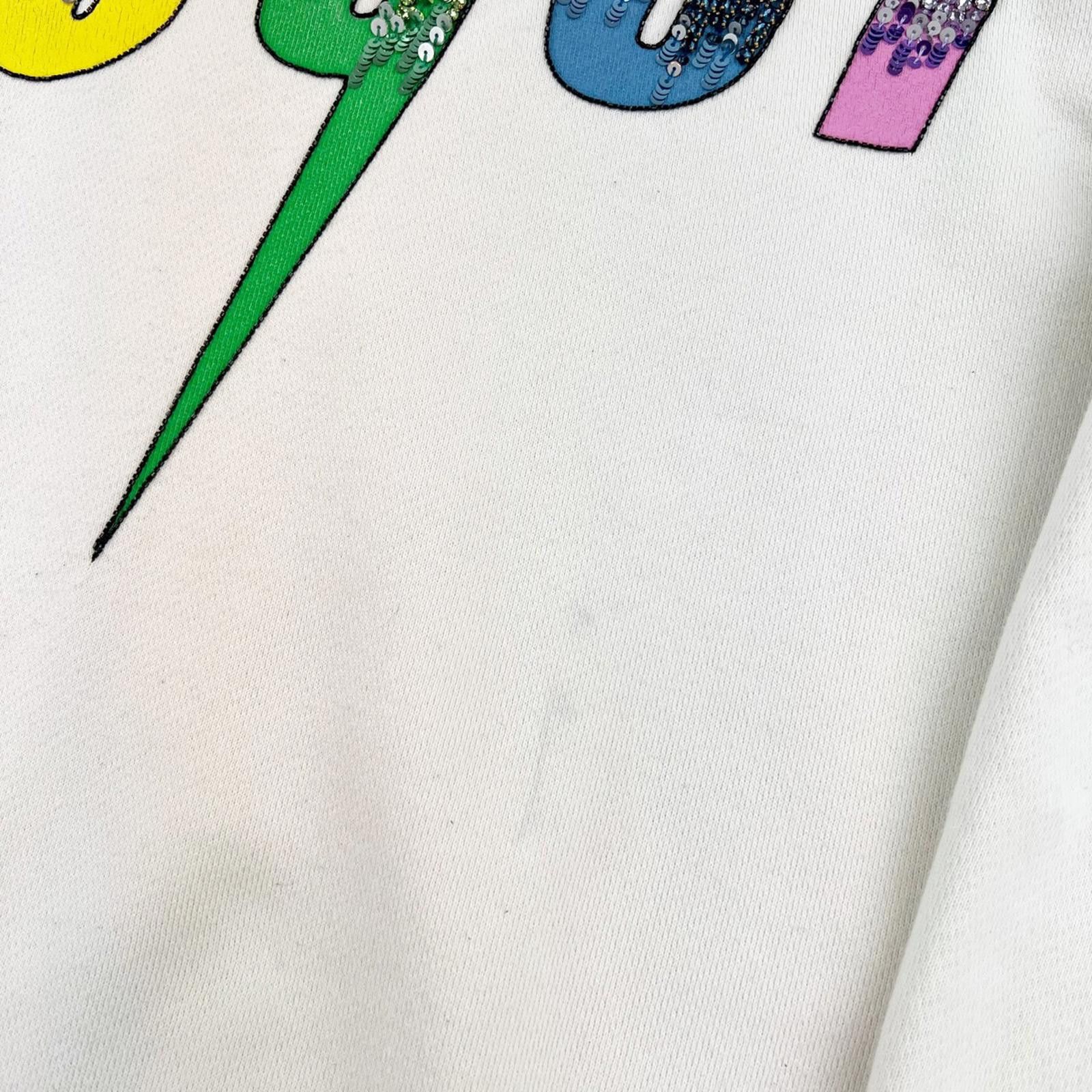 Gucci Gucci Sequin Blade Cream Hoodie Size US XS / EU 42 / 0 - 4 Thumbnail