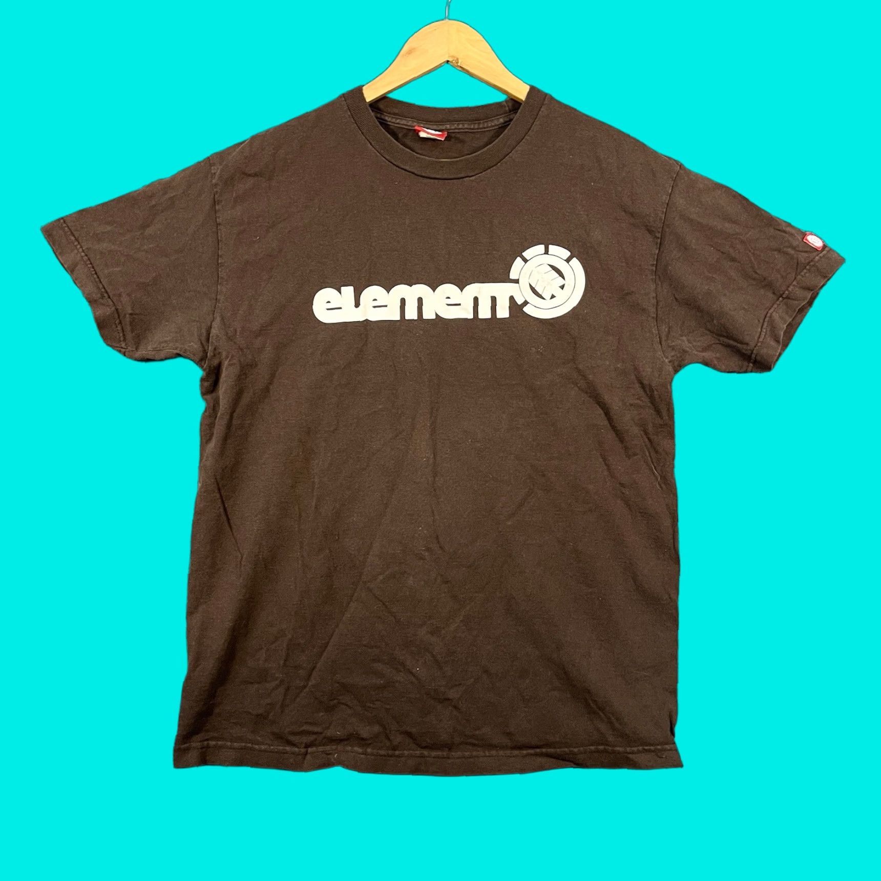Element VINTAGE Element T-Shirt Large Brown Graphic Skateboarding Y2K Bam Margera Men Shirt Size US L / EU 52-54 / 3 - 1 Thumbnail