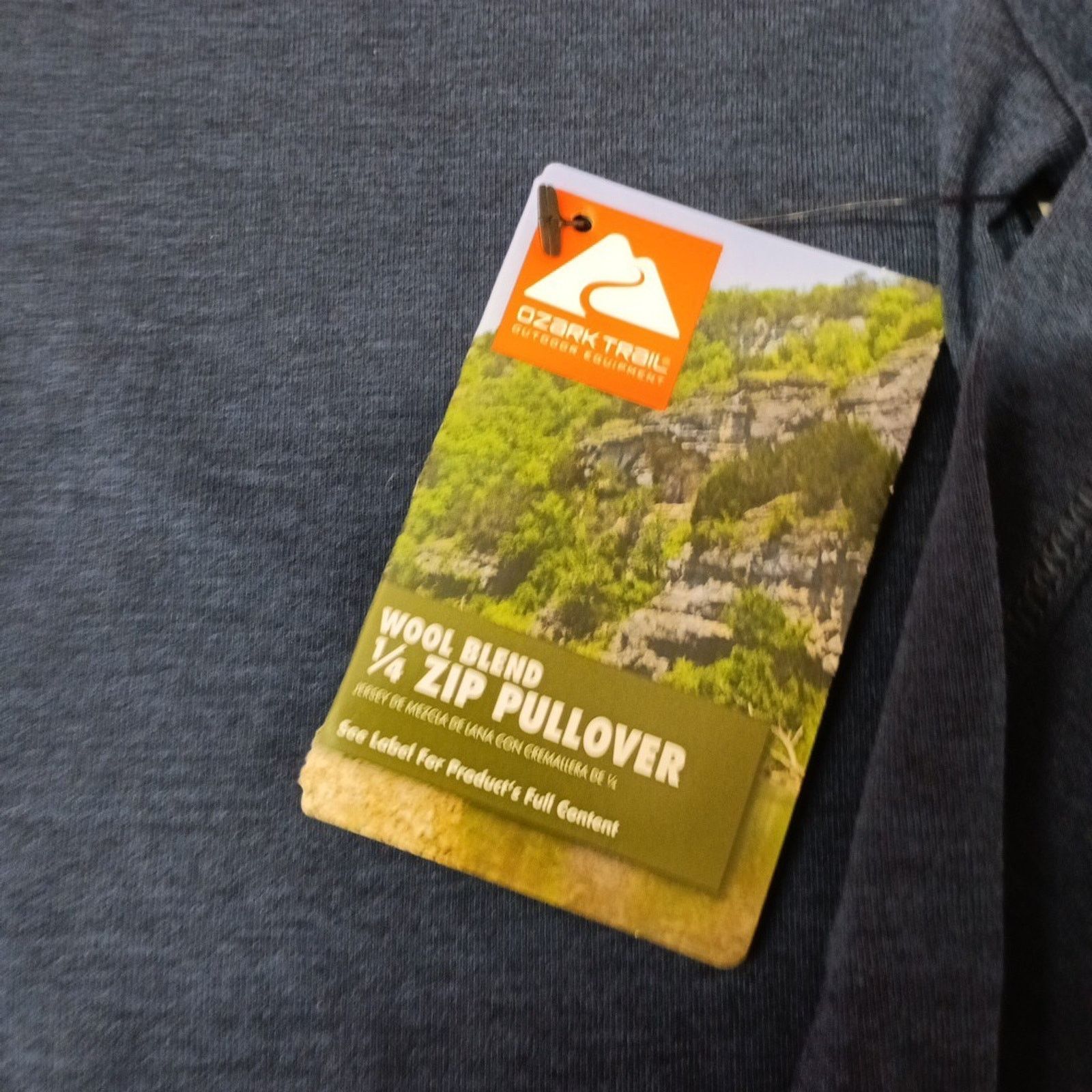 Other Ozark Trail Mens Quarter Zip Pullover Size S Blue Wool Blend Size US S / EU 44-46 / 1 - 3 Thumbnail