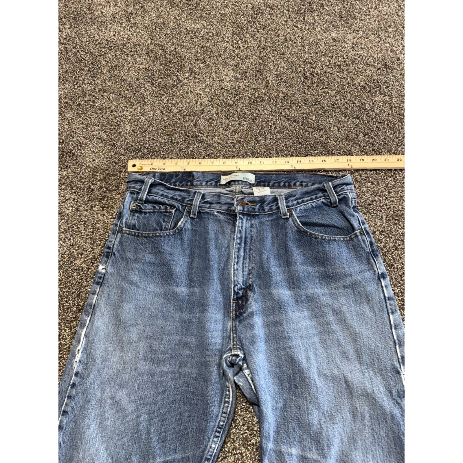 Levi's Levis Jeans Men 36 Blue Denim 36X32 Straight Regular Belt Loop Size US 36 / EU 52 - 5 Thumbnail