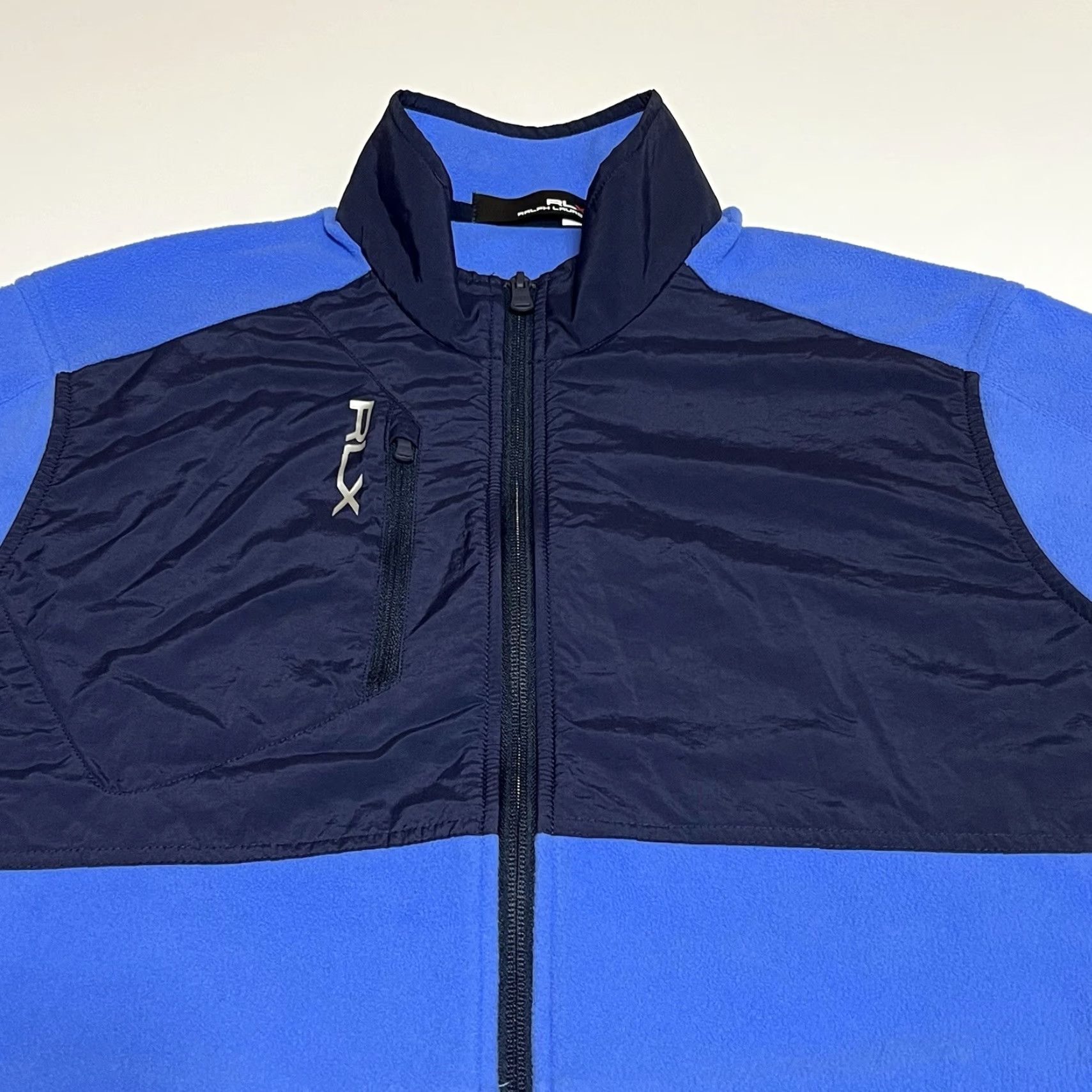 RLX Ralph Lauren RLX Ralph Lauren Fleece Jacket Men's Large Blue Full Zip Golf Logos Windbreaker Size US L / EU 52-54 / 3 - 2 Thumbnail