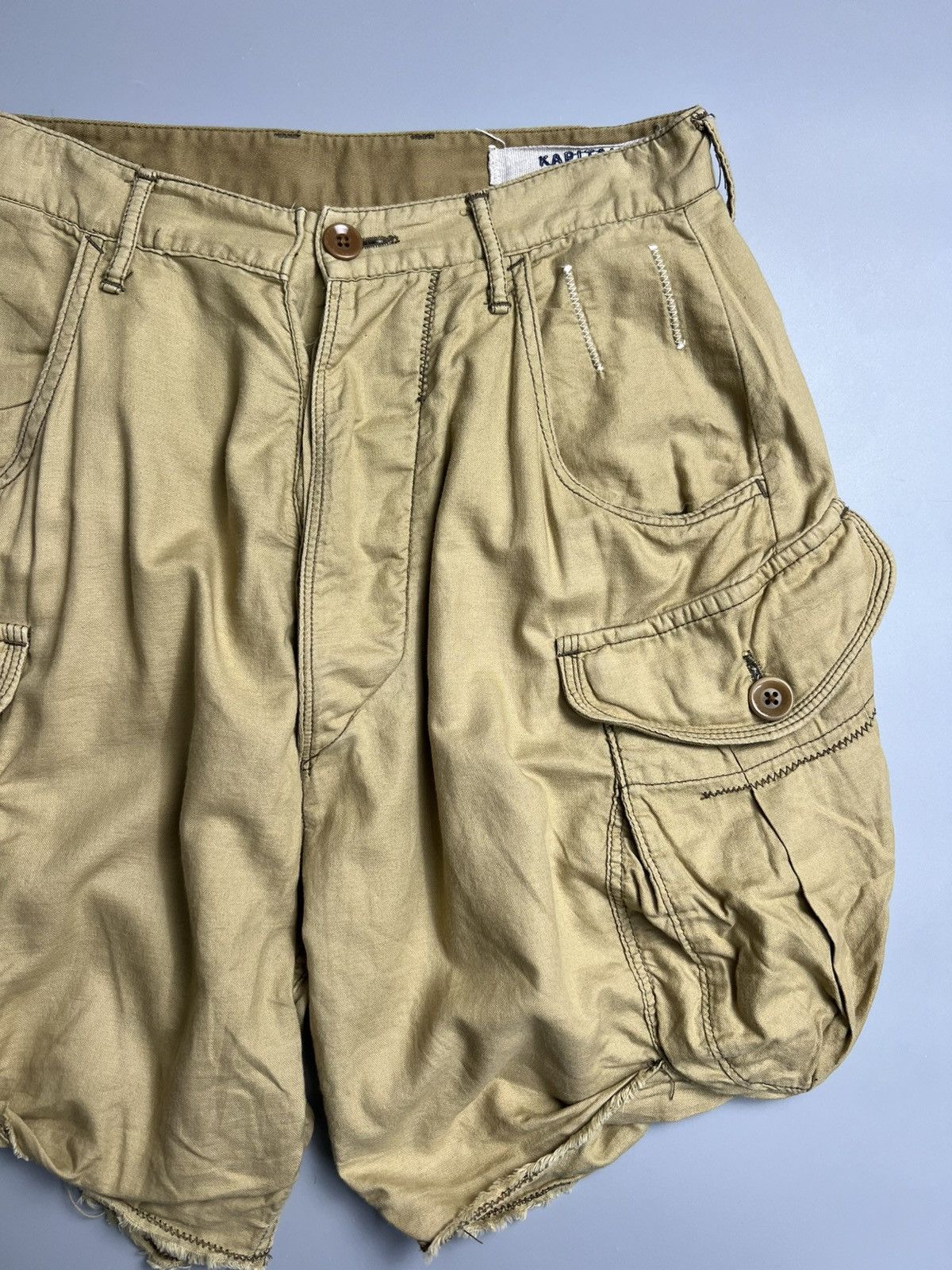 Kapital × Kapital Kountry × Vintage Vintage 2000s Kapital Shorts Cargo Balloon Pants Size US 30 / EU 46 - 2 Thumbnail