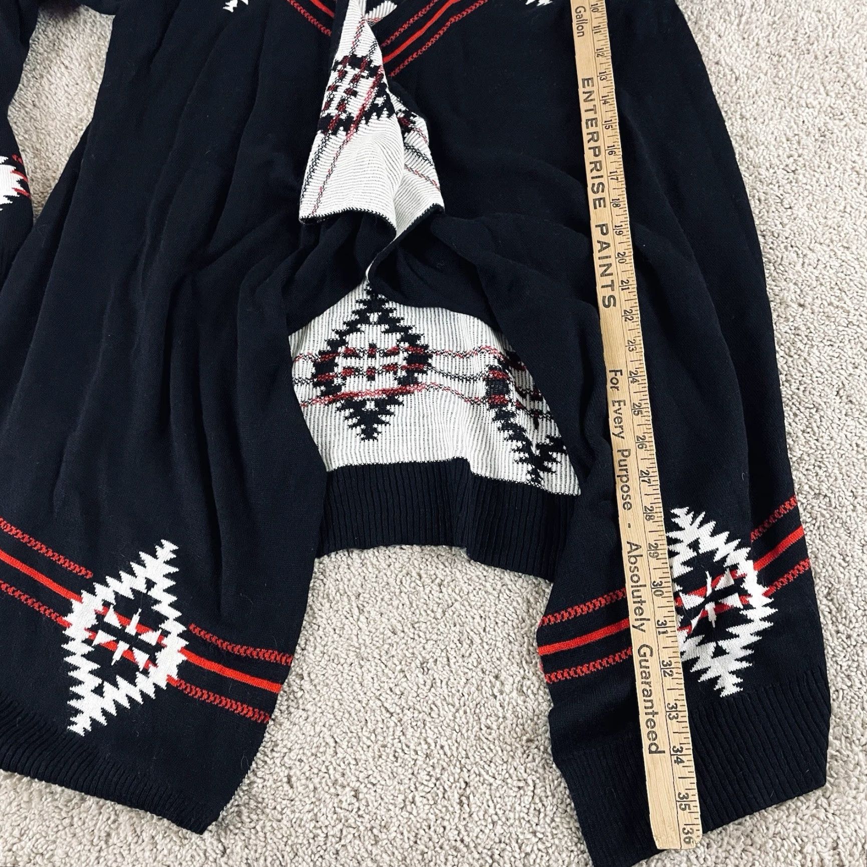 Vintage Powder River Outfitters Cardigan Sweater Womens Large Aztec Southwest Ranch R2 Size L / US 10 / IT 46 - 5 Thumbnail