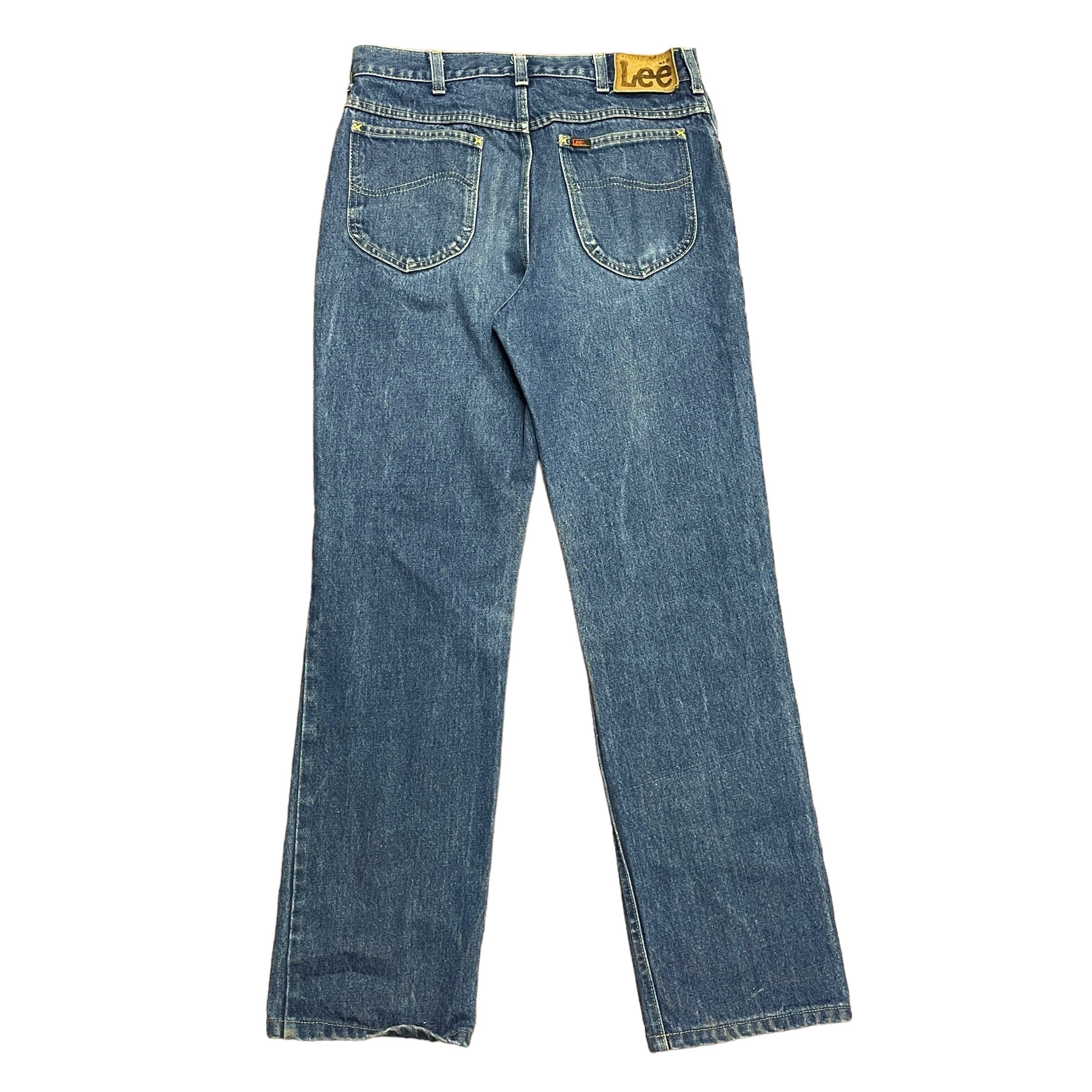 Lee 70s Lee Riders Vintage Denim Jeans With Talon 42 Zipper Size 31" Size US 31 - 2 Thumbnail