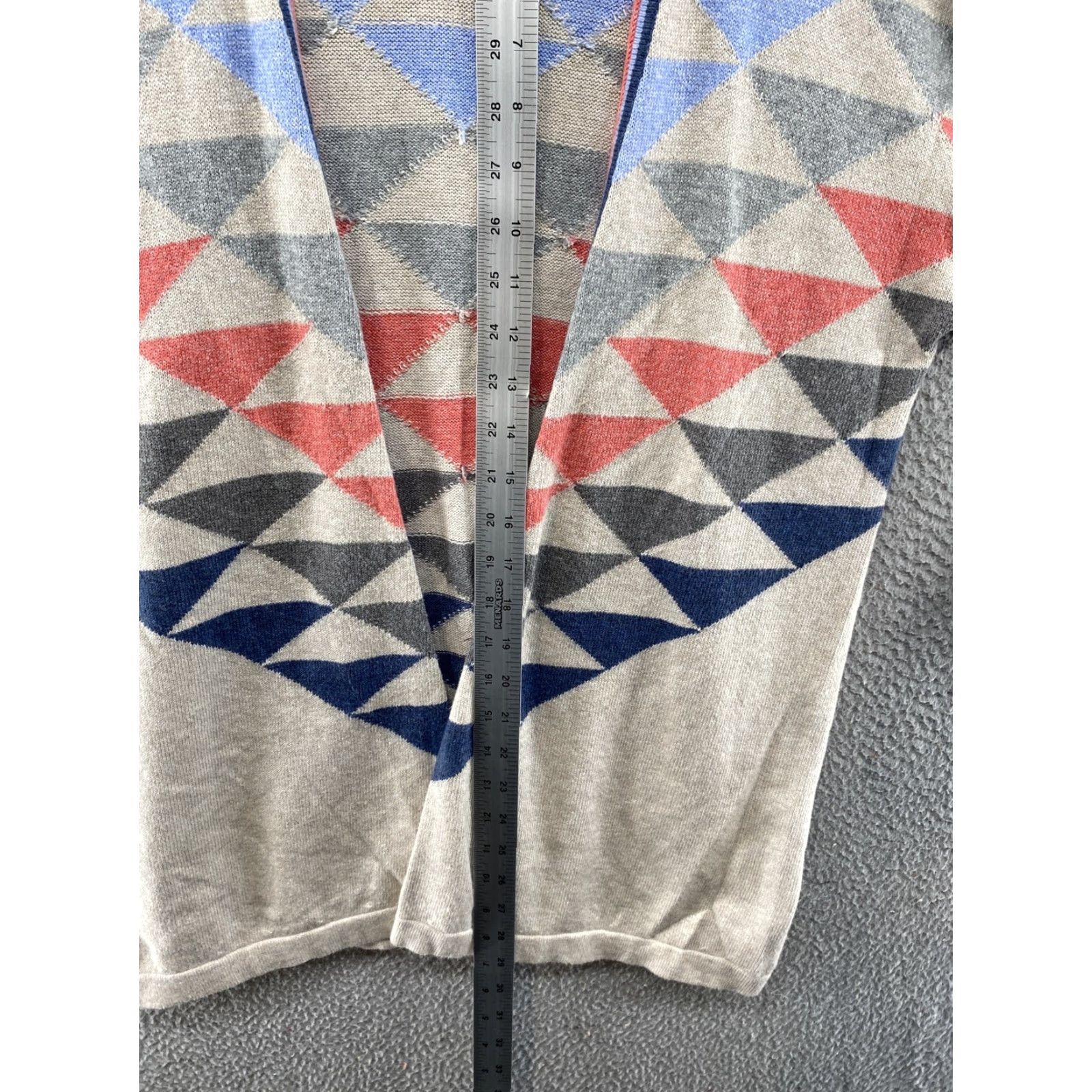 J. Jill VINTAGE J Jill Beige Aztec Print Open Front Knit Cardigan Sweater Women’s Size Small Size S / US 4 / IT 40 - 6 Thumbnail