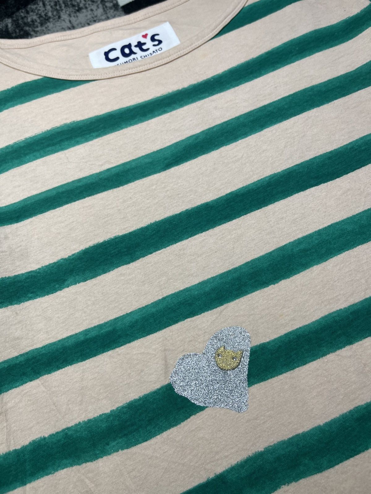 Tsumori Chisato Tsumori Chisato Cats Nya Logo Stripe Printed Longsleeve Size M / US 6-8 / IT 42-44 - 6 Thumbnail