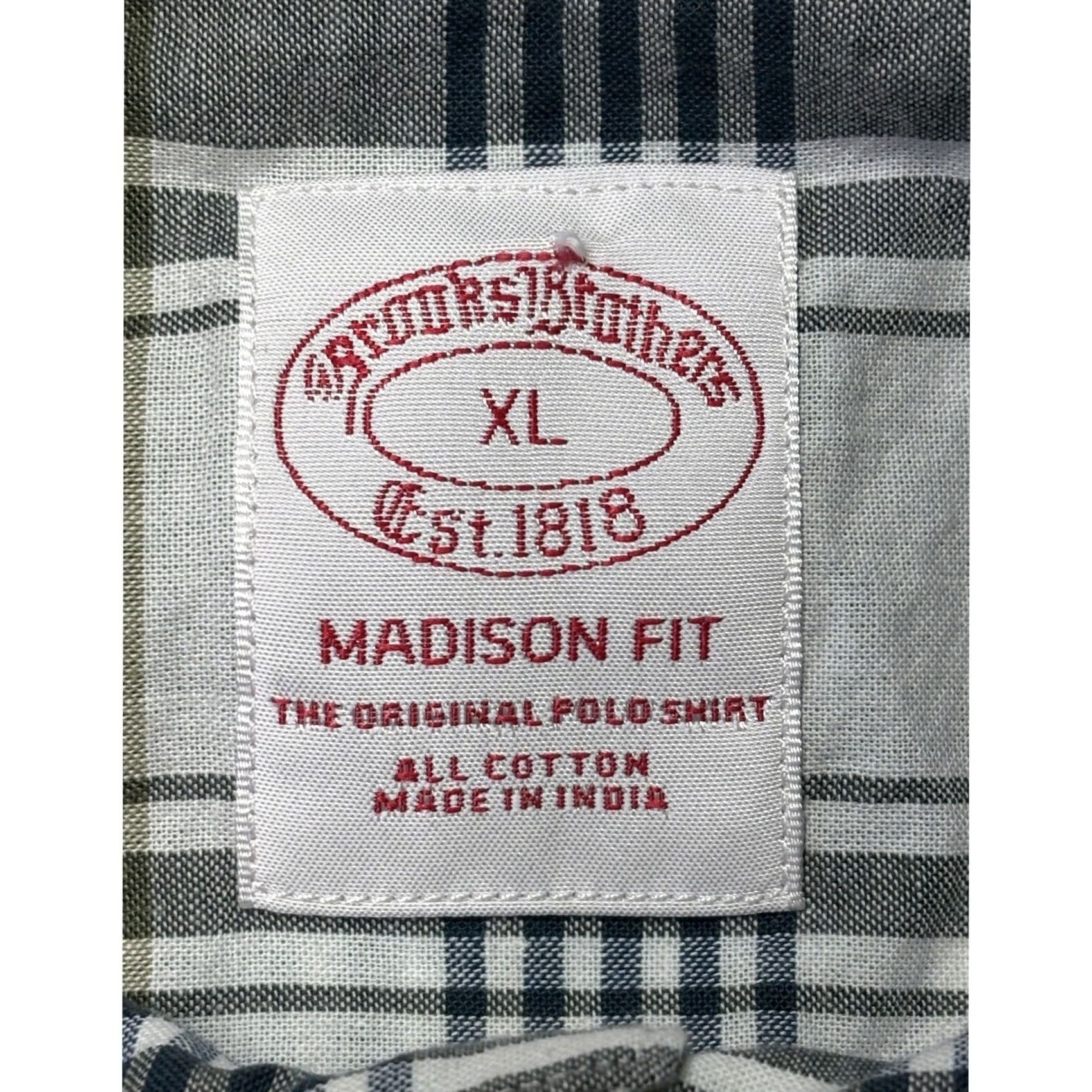 Brooks Brothers VINTAGE Brooks Brothers Madison Fit Plaid Button-Down Shirt XL Green Long Sleeve Button-Up Mens Size US XL / EU 56 / 4 - 4 Thumbnail