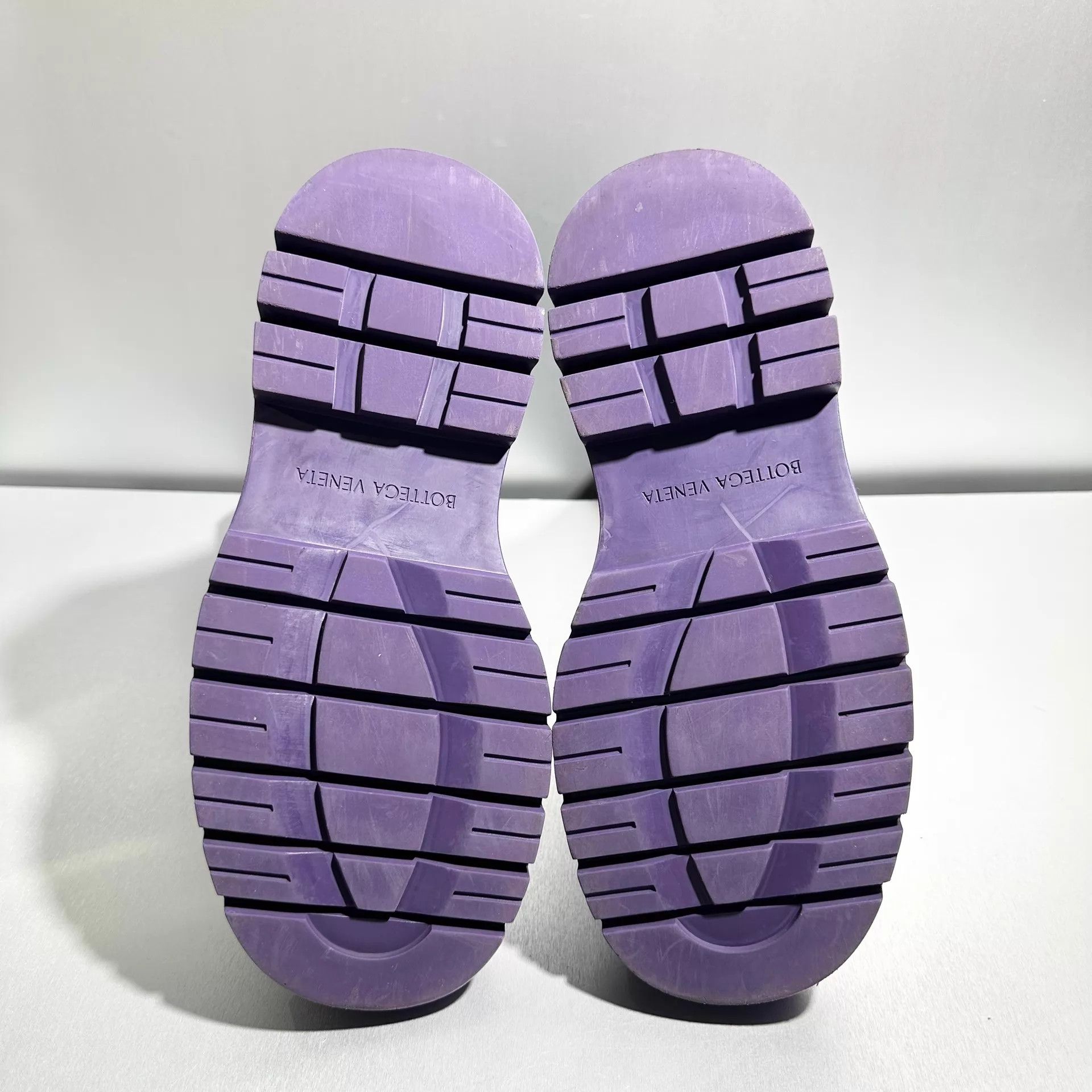 Bottega Veneta Bv purple thick-heel mid-calf boots 38 99 new X6086 Size US 7.5 / IT 37.5 - 5 Thumbnail