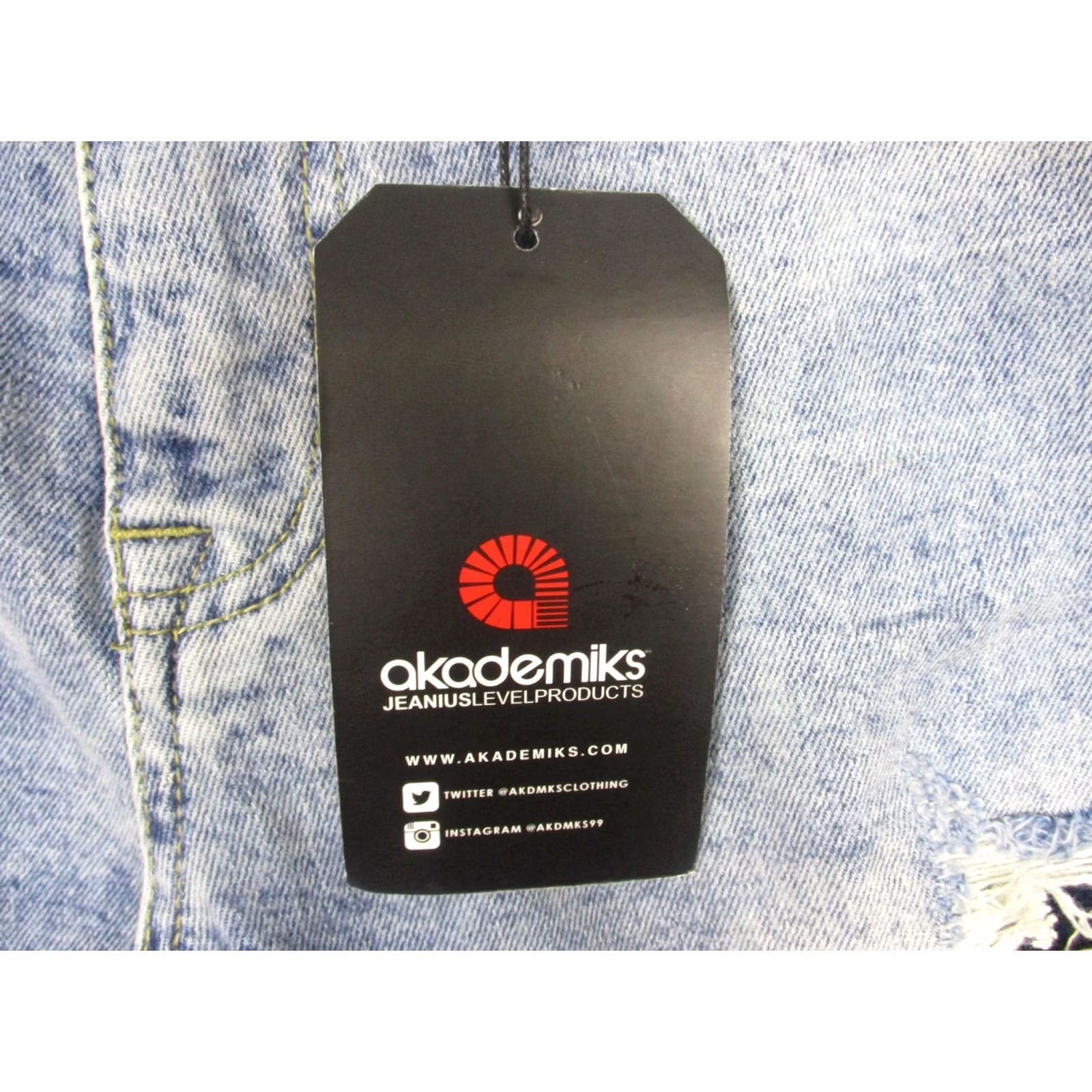 Akademiks Akademiks Jeans Mens 34x30 Blue Slim Tapered Flex Fit Distressed Denim Stretch Jeans Size US 34 / EU 50 - 4 Thumbnail