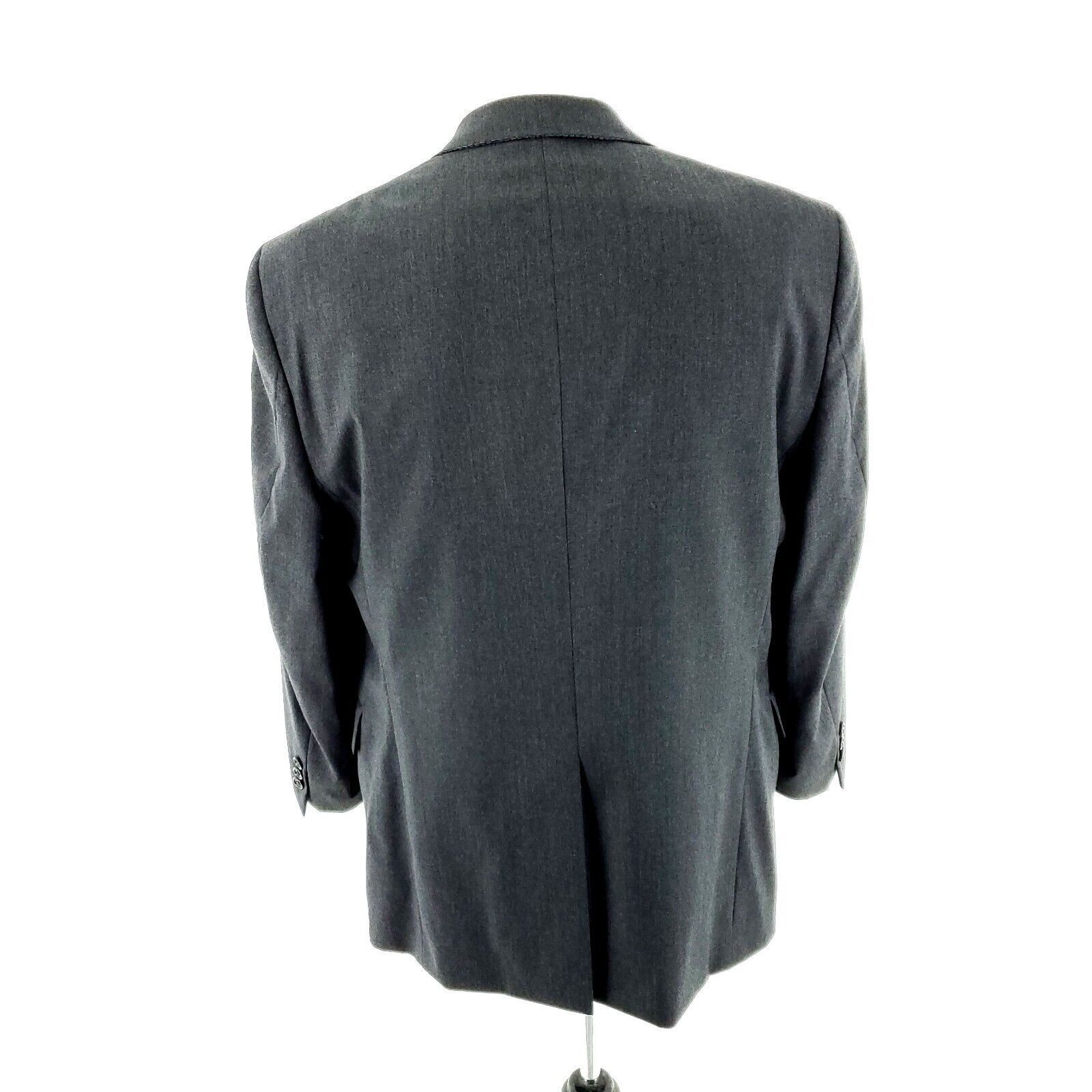 Hart Schaffner Marx Hart Schaffner Marx Wool 2 Button Blazer 40R Gray 40R Gray M Size 40R - 5 Thumbnail