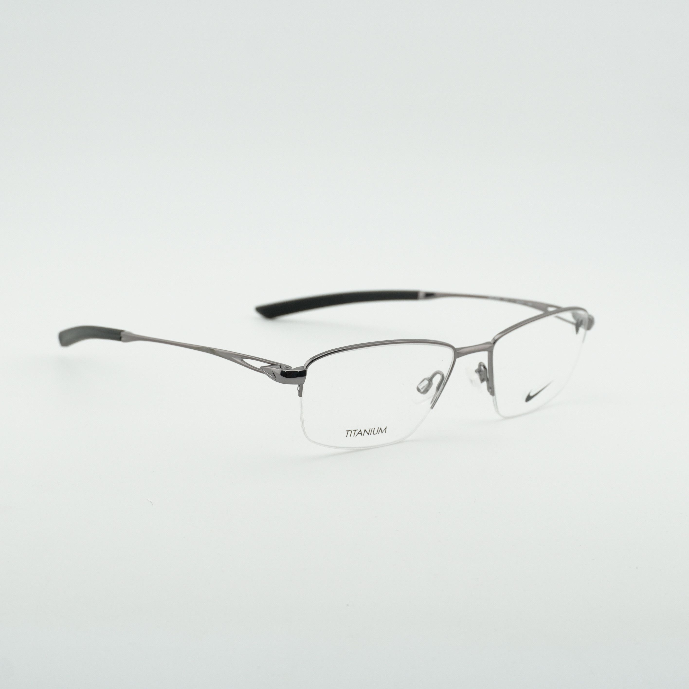 Nike NIKE 6045 070 Eyeglasses Gunmetal 54mm Rectangle Frame Size ONE SIZE - 6 Thumbnail