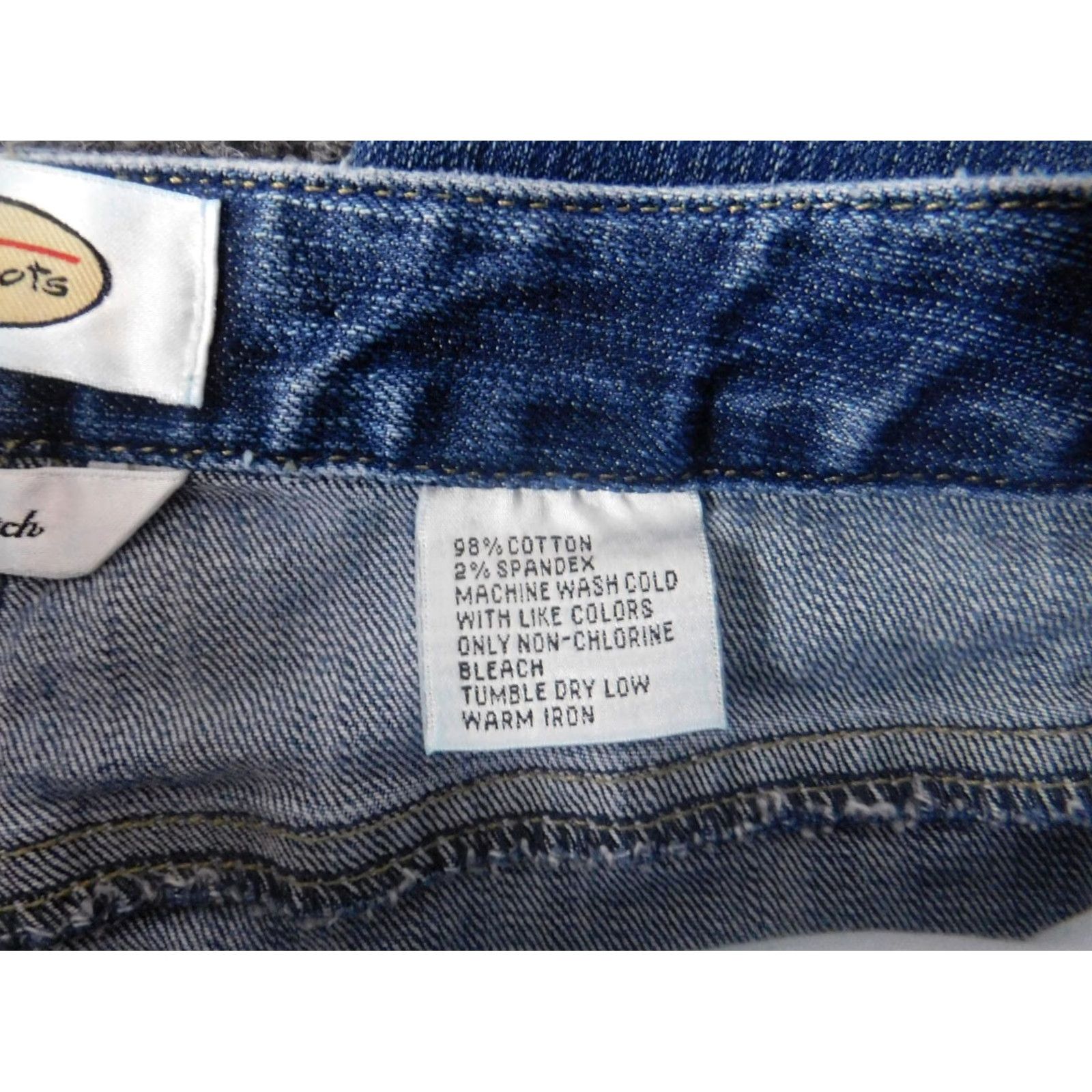 Talbots Talbots Jeans Cropped Denim Stretch 10 Blue Regular Women Inseam 22 Zip Zipper Cotton blend Polyester - Medium Wash Size 32" / US 10 / IT 46 - 3 Thumbnail
