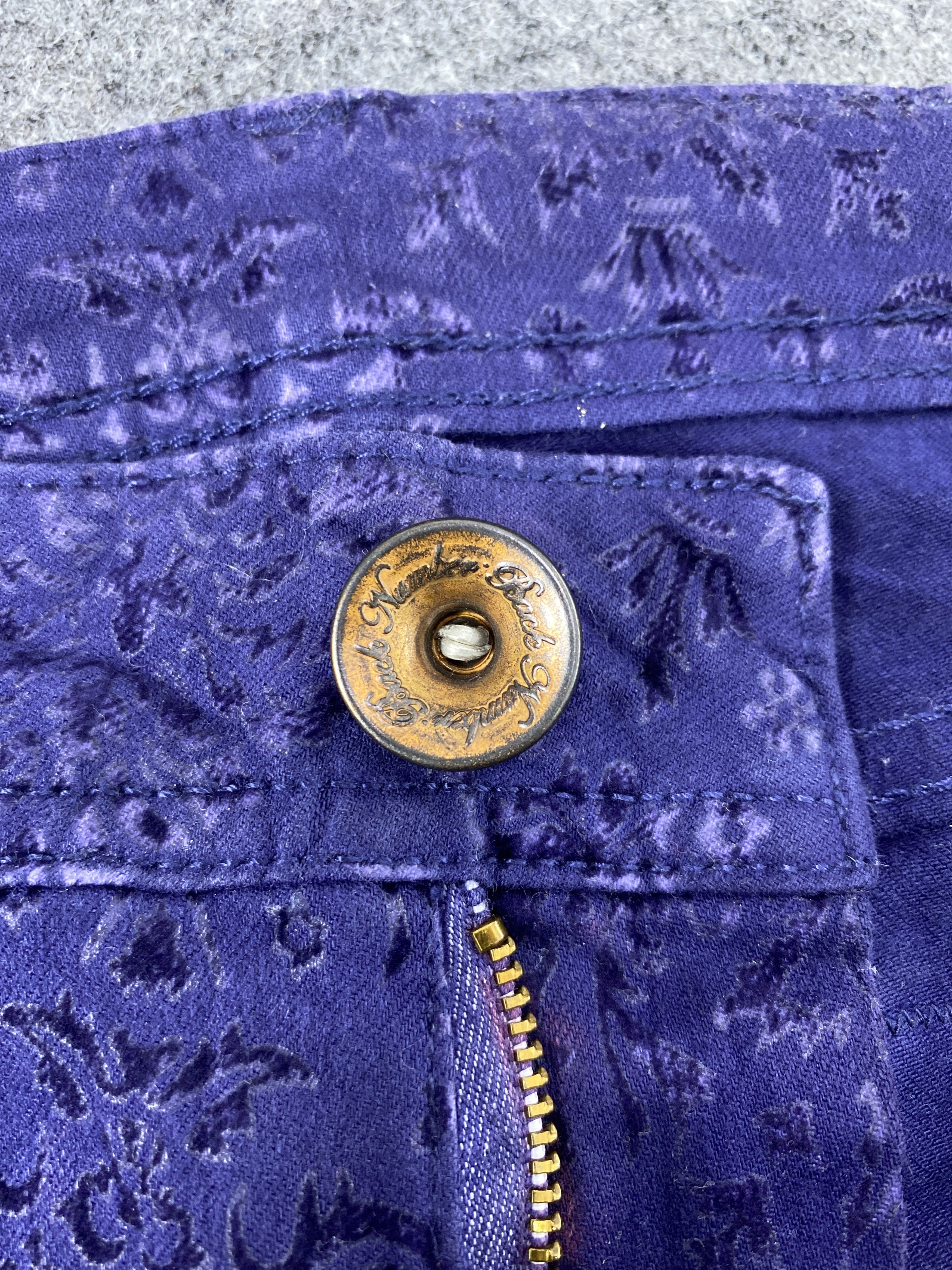 Jean Vintage Back Number Paisley Jeans - J1039 Size US 31 - 10 Thumbnail