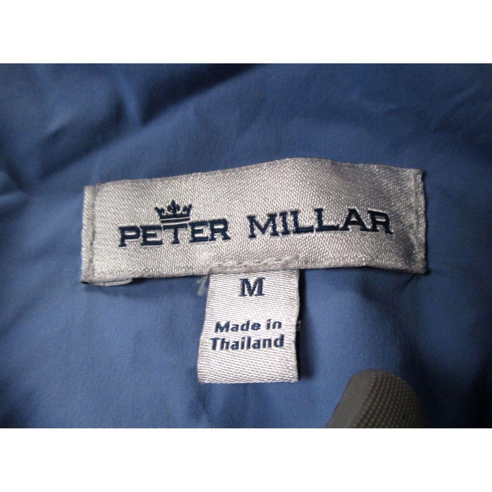 Peter Millar Peter Millar Jacket Mens M Blue Nylon Hyperlight Shield Performance Golf Windbreaker Full Zip Hooded Lightweight Packable Pockets Zipped Size US M / EU 48-50 / 2 - 6 Thumbnail