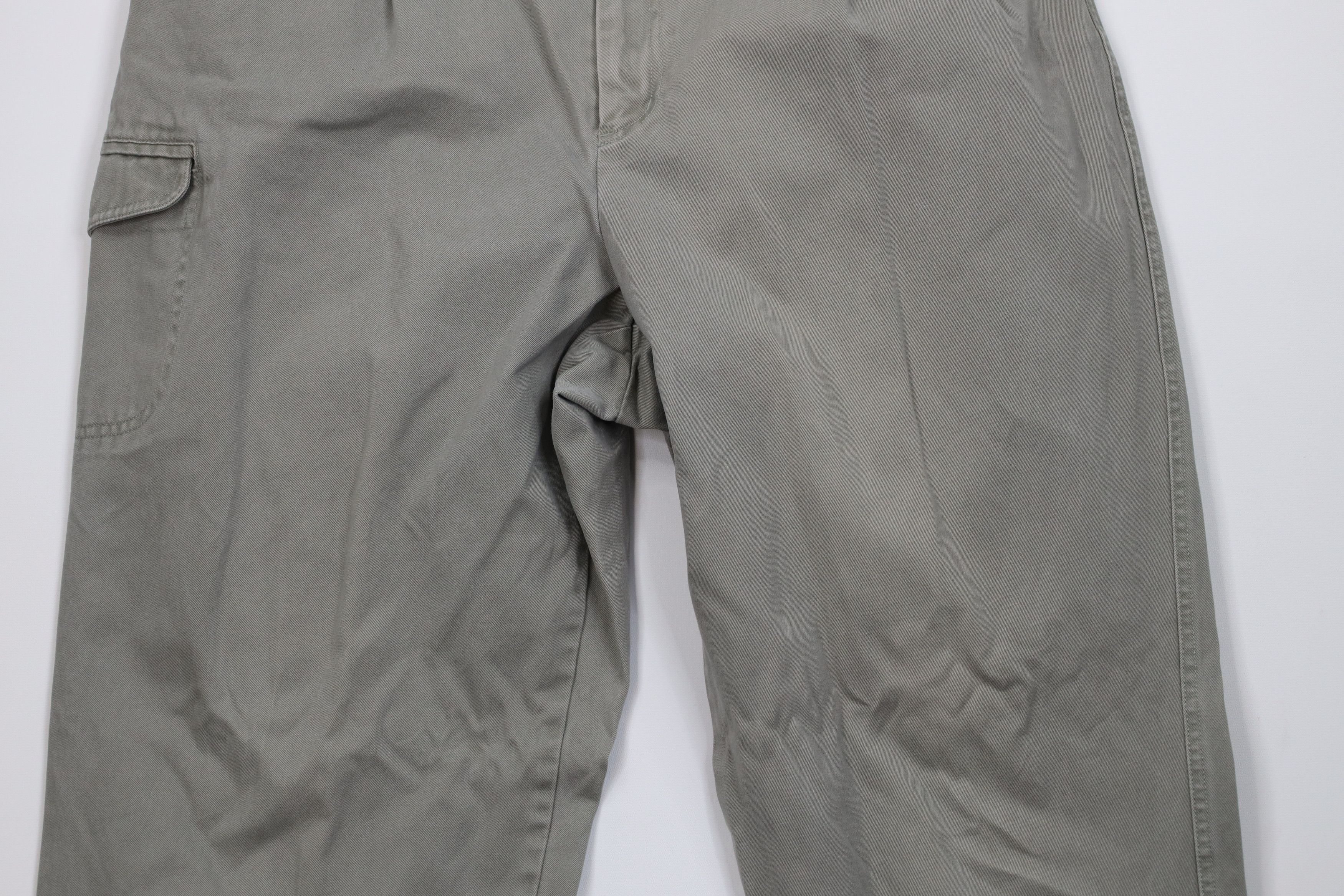 Eddie Bauer Vintage 90s Eddie Bauer Stonewash Heavy Cargo Trekking Pants Size 40" / US 18 - 3 Thumbnail