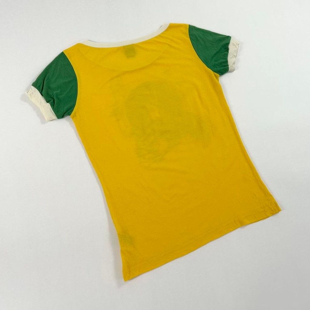Diesel y2k Diesel yellow and green 'Super Natureza' tshirt Size L / US 10 / IT 46 - 2 Thumbnail