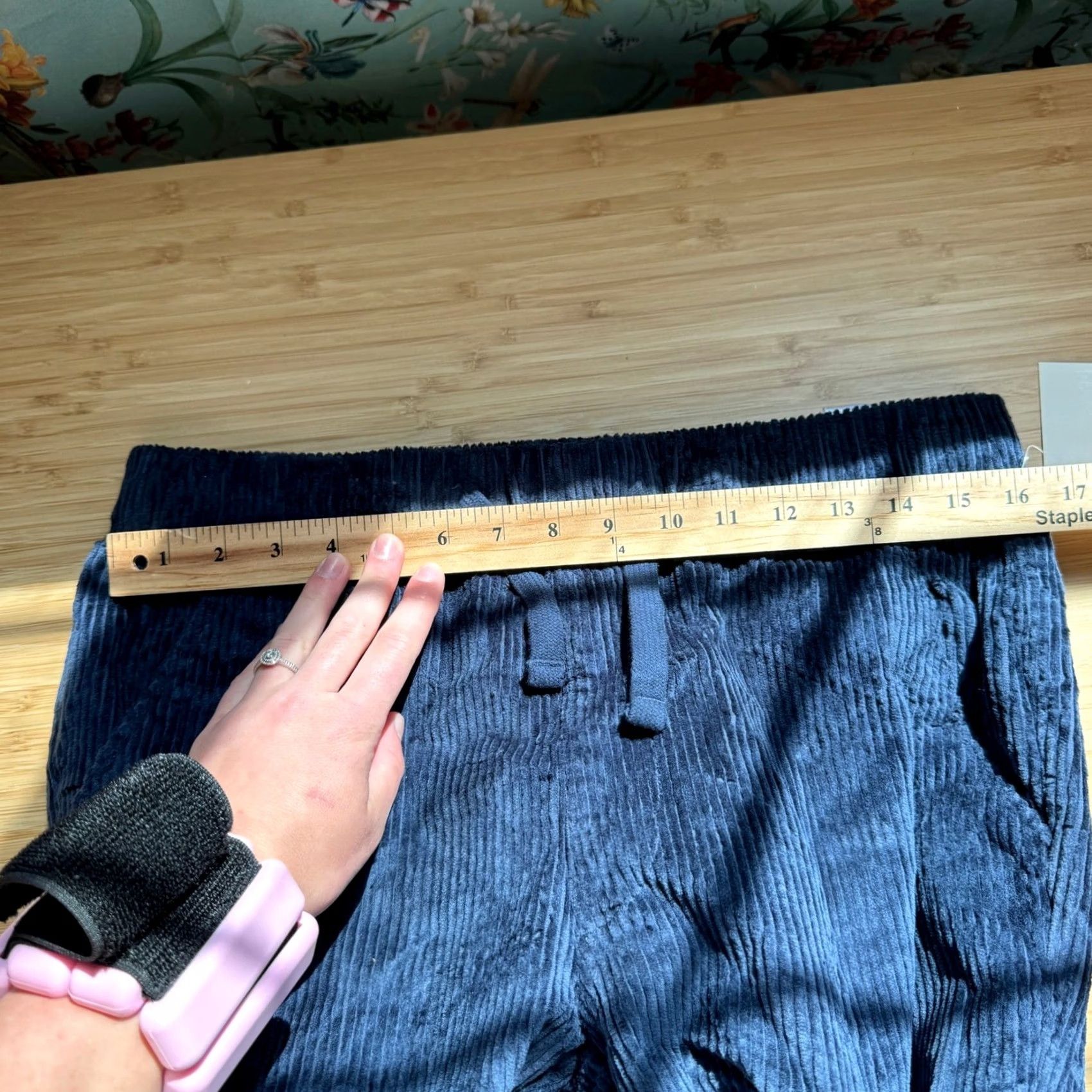Weatherproof Weatherproof Vintage Pants Navy Blue Corduroy Drawstring Slim Straight Men M Wide? Size US 31 - 7 Thumbnail