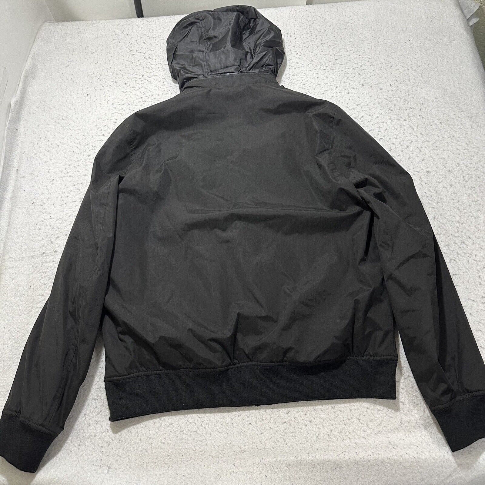 DKNY DKNY Medium Windbreaker Jacket Zip Hooded Black Logo Coat Size US M / EU 48-50 / 2 - 12 Thumbnail