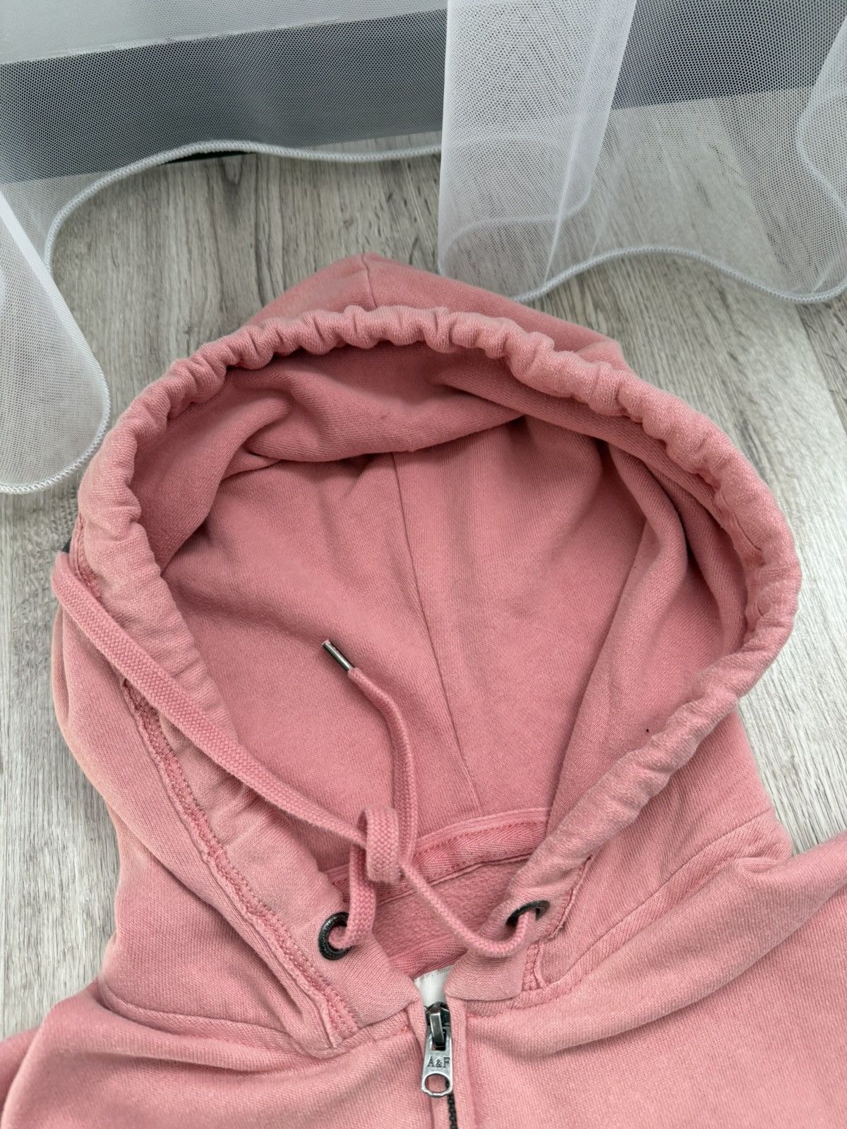 Abercrombie & Fitch Vintage Y2K Abercrombie & Fitch Pink Full Zip Hoodie Size L / US 10 / IT 46 - 8 Thumbnail