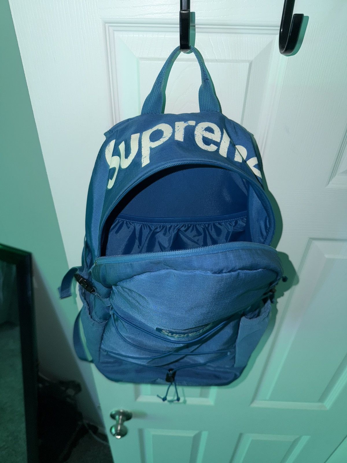 Supreme Supreme 16SS Tonal Backpack Blue Logo Size ONE SIZE - 9 Thumbnail