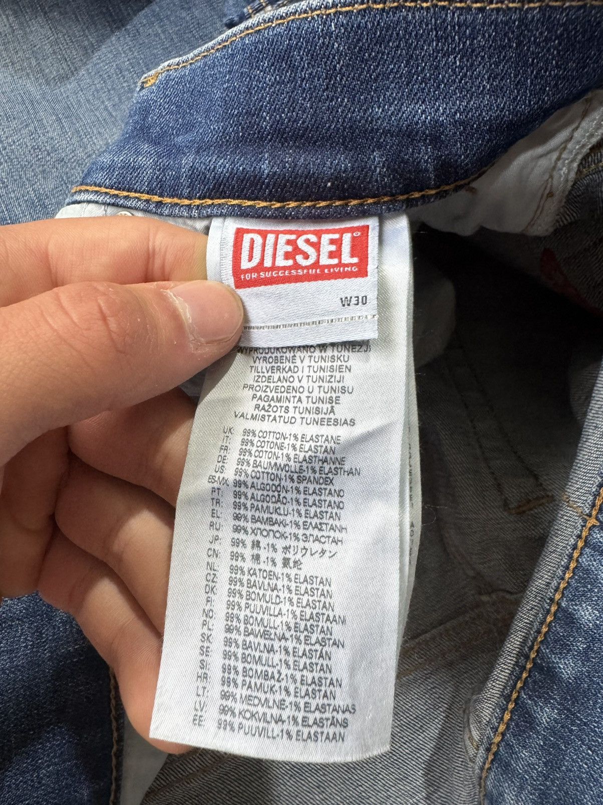Diesel × Vintage Crazy Vintage Y2K Diesel Jeans Slim Size US 30 / EU 46 - 13 Thumbnail
