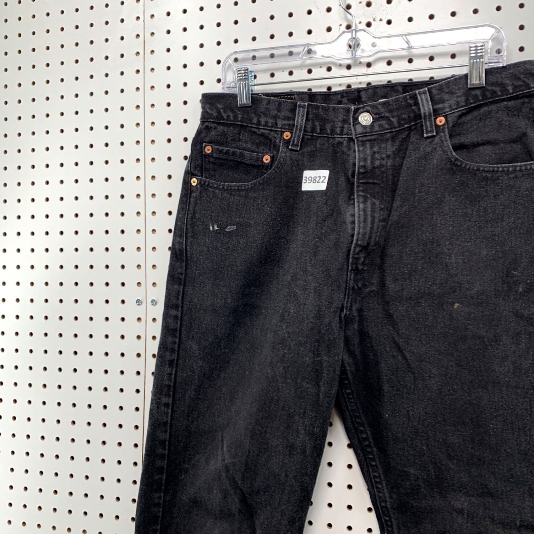 Levi's VINTAGE Levi's 505 Black Denim Jeans Mens Size 34x33 Straight Regular Fits Size US 34 / EU 50 - 4 Thumbnail