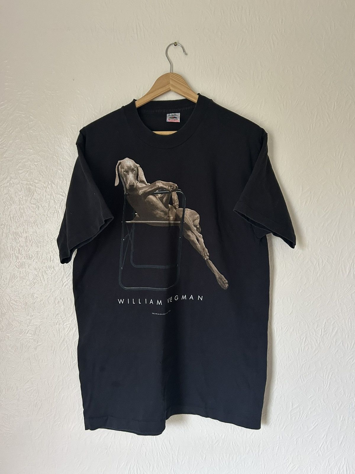 Fruit Of The Loom vintage rare tee with art photographer William Wegman Size US L / EU 52-54 / 3 - 1 Thumbnail